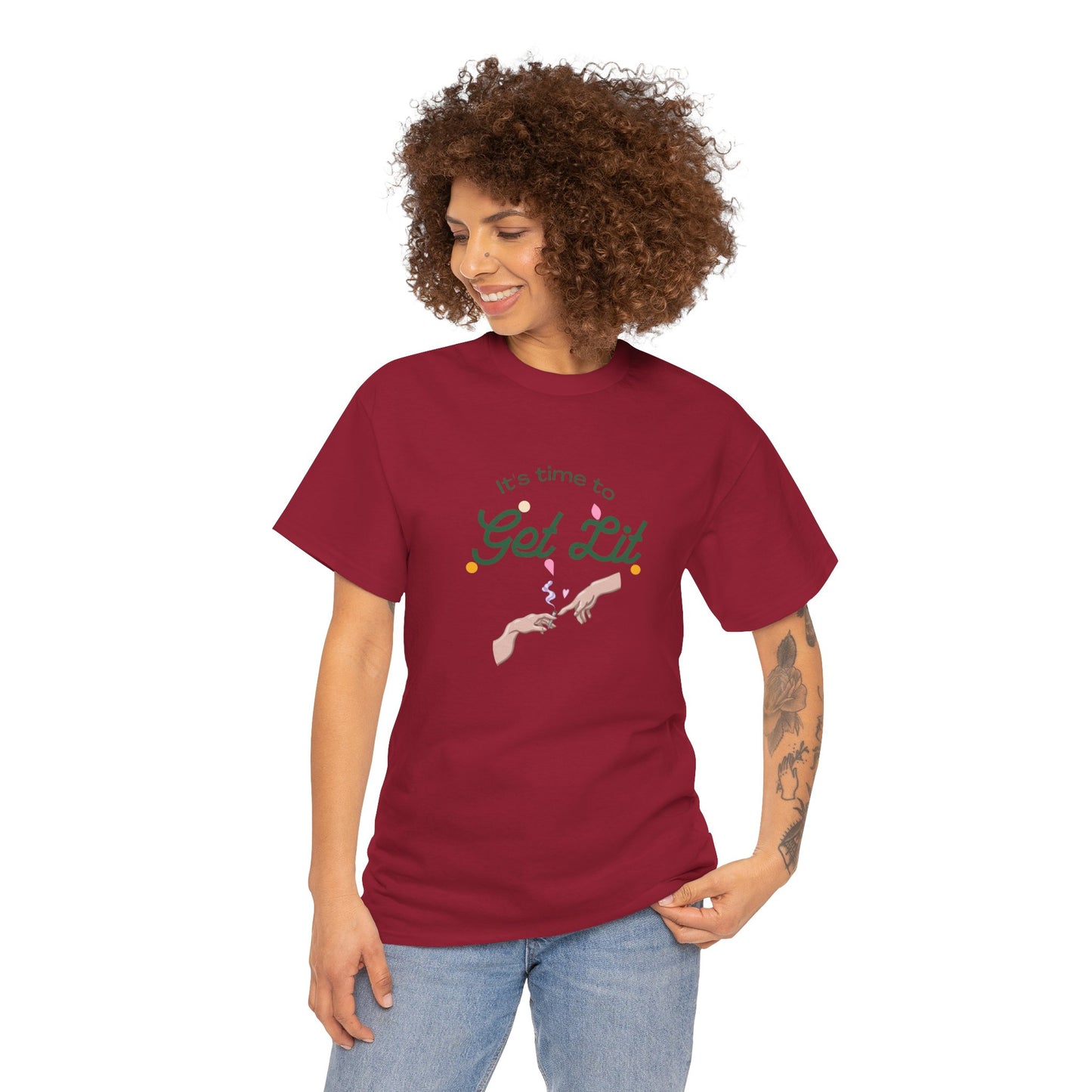 Get Lit Holiday Unisex Heavy Cotton Tee