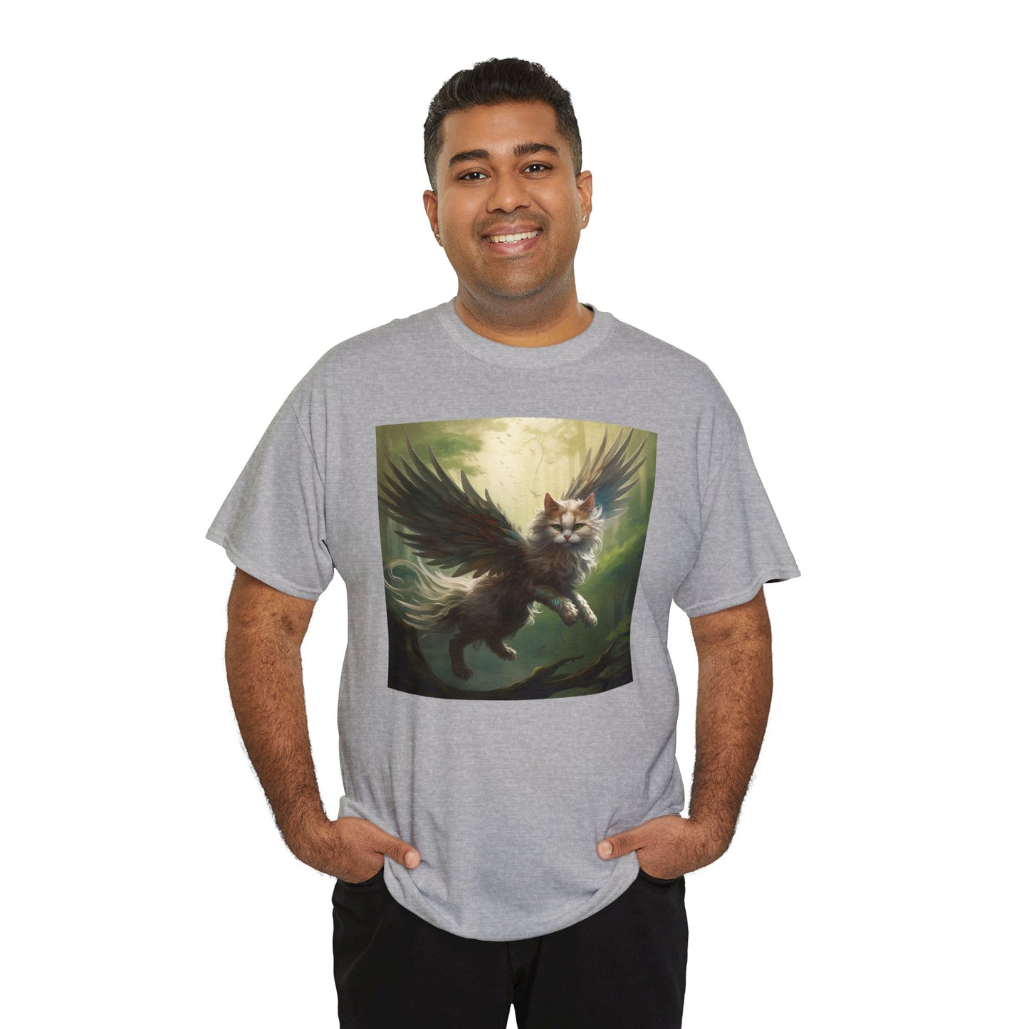 Fantasy Cat Unisex Heavy Cotton Tee