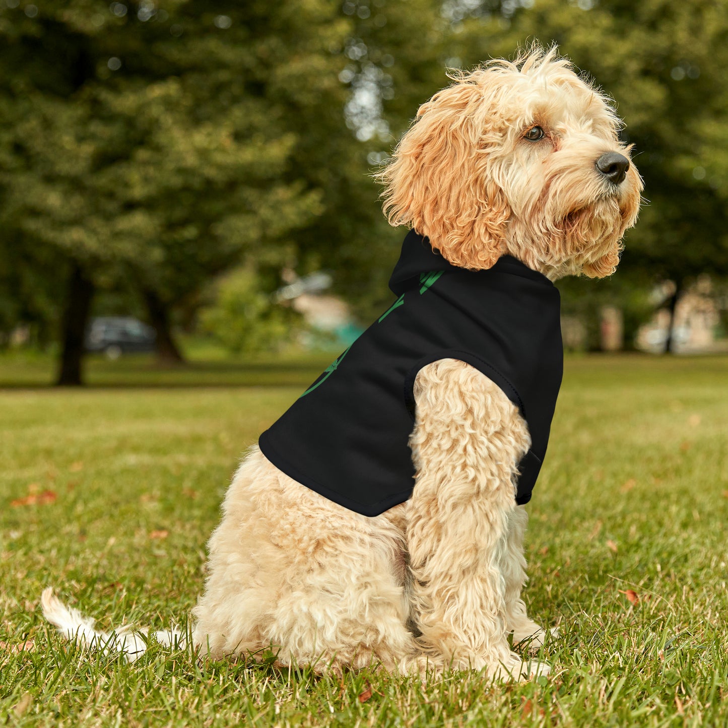 Green Army Dog Hoodie