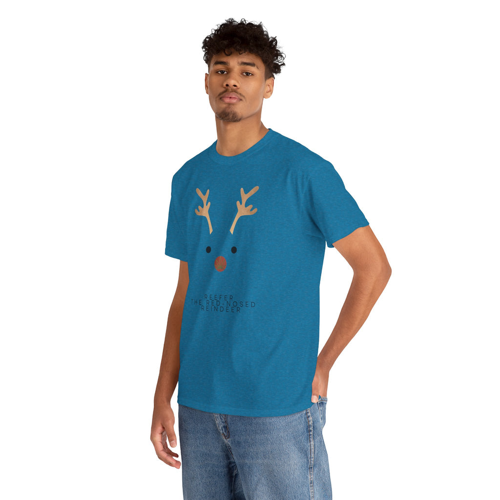Reindeer Unisex Heavy Cotton Tee