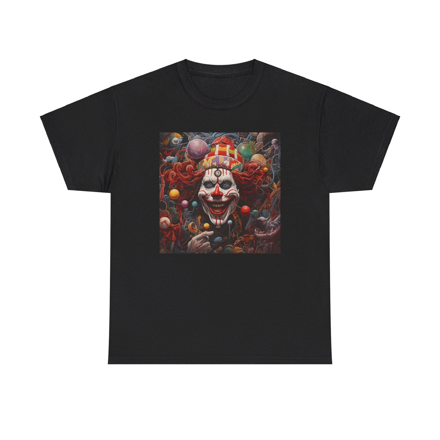 Clown Mutiny Face Unisex Heavy Cotton Tee