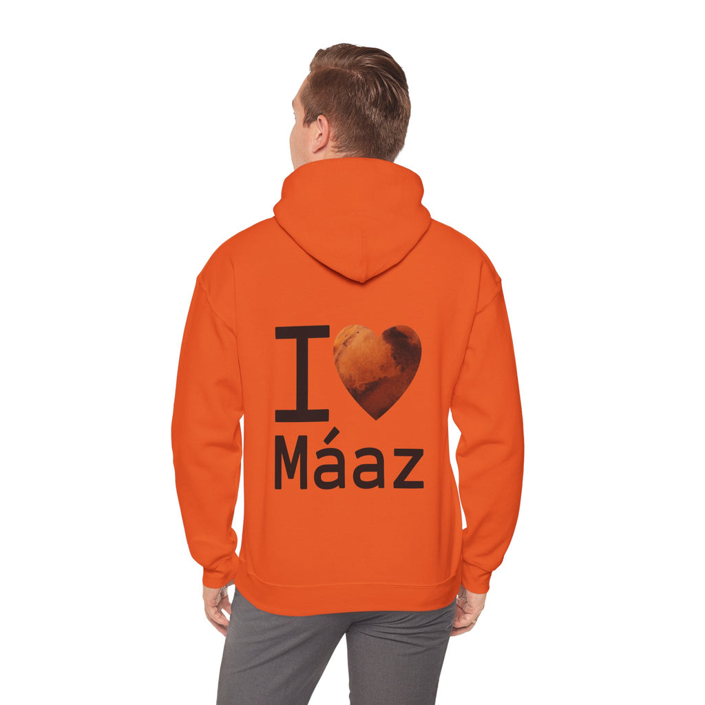 I Love Mars Unisex Heavy Blend Hooded Sweatshirt