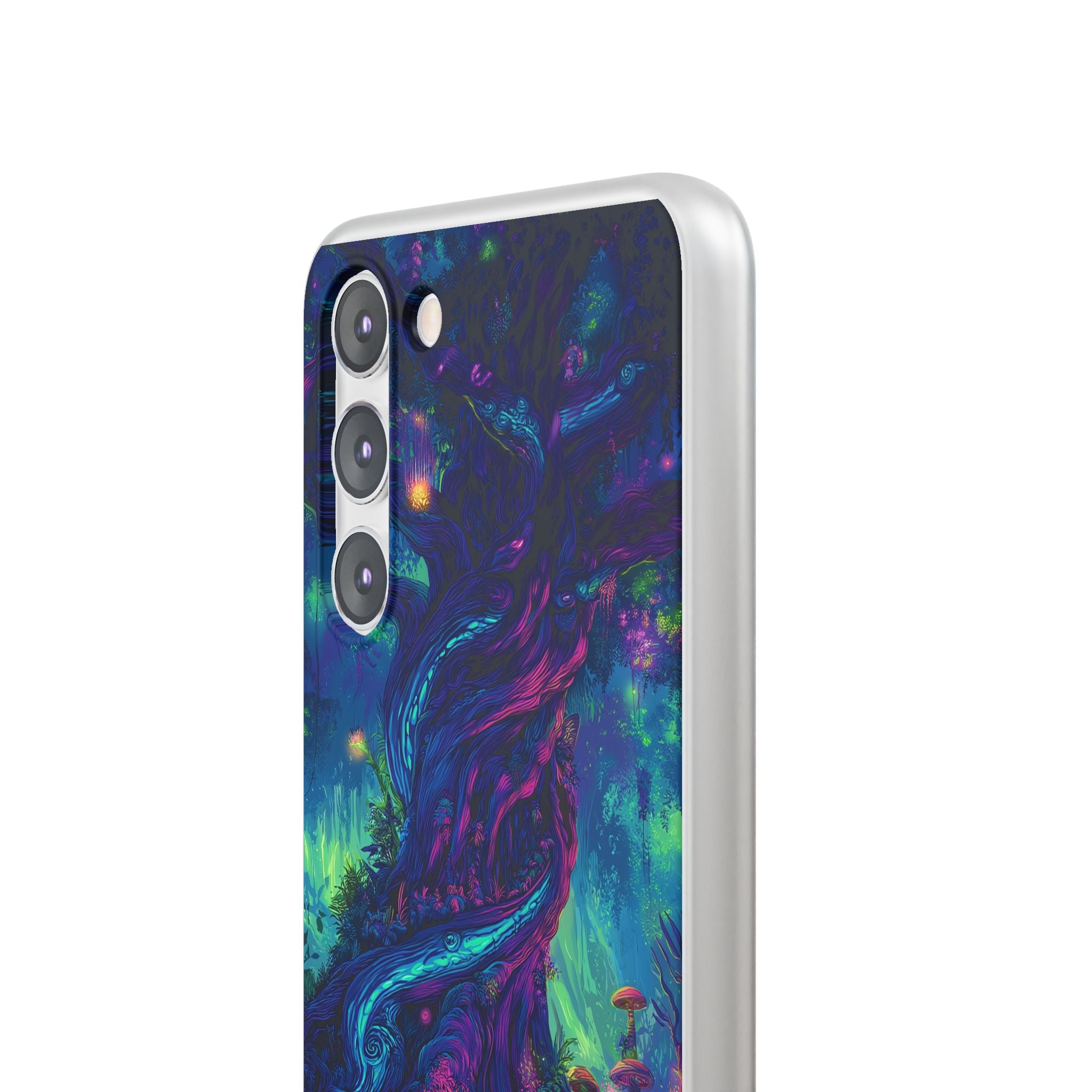 Psychedelic Tree Vibrant Fantasy Flexi Case - Enchanted Forest Design