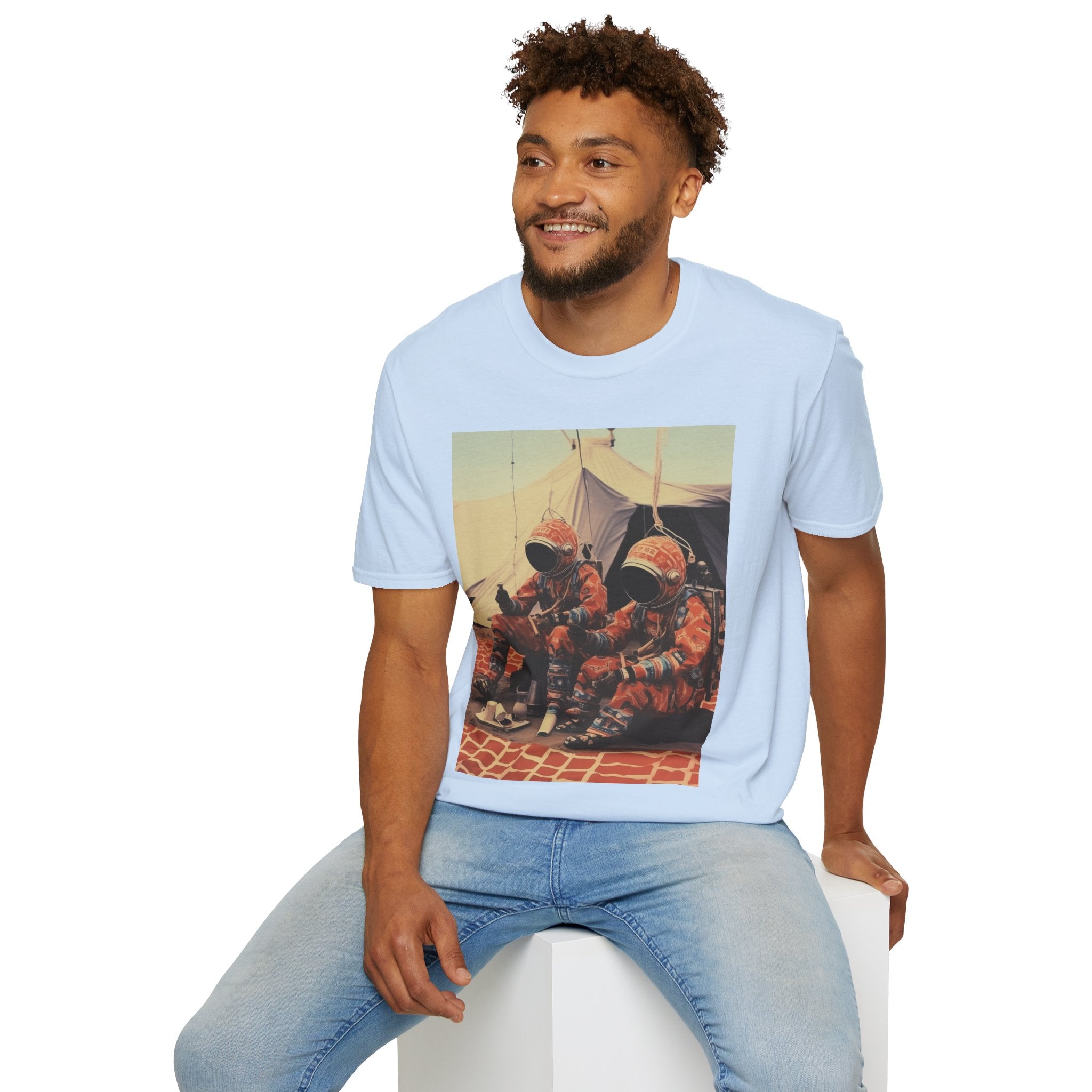 Martian African Print Unisex Softstyle T-Shirt