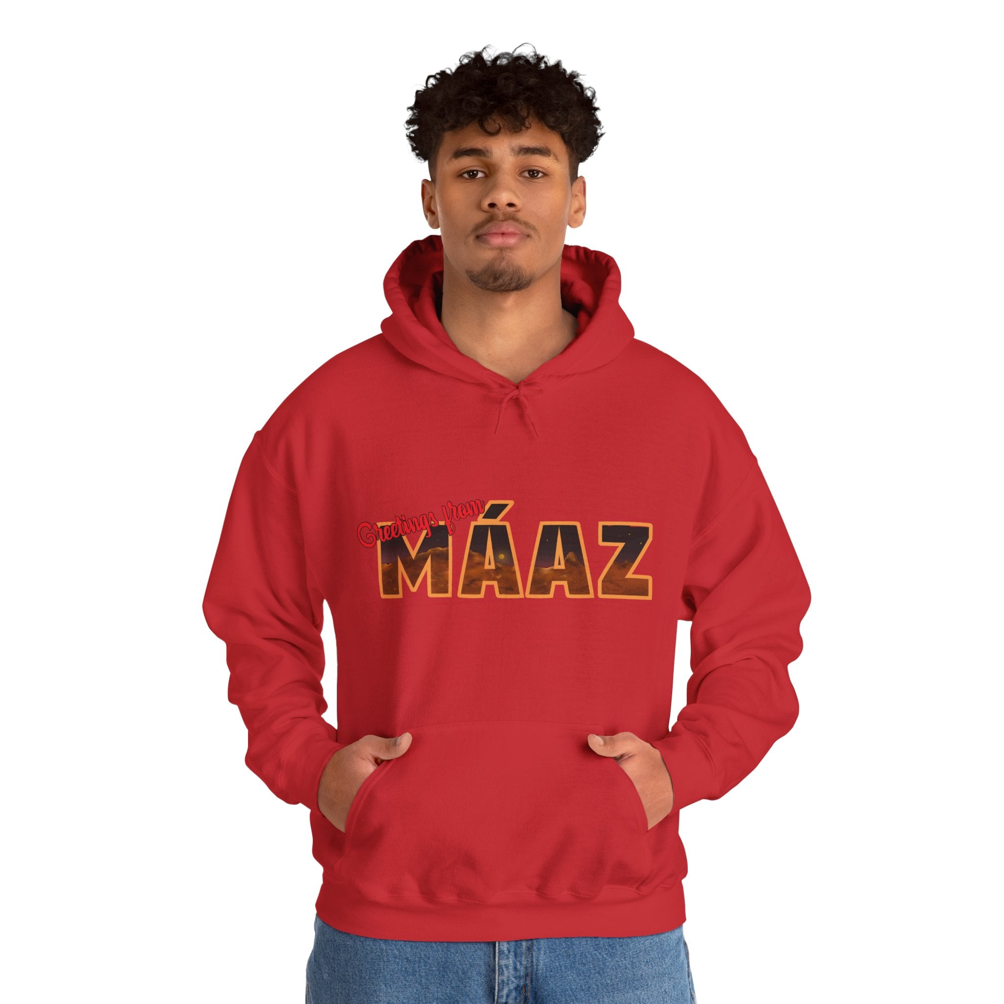 Greetings from Máaz Martians Unisex Heavy Blend Hooded Sweatshirt