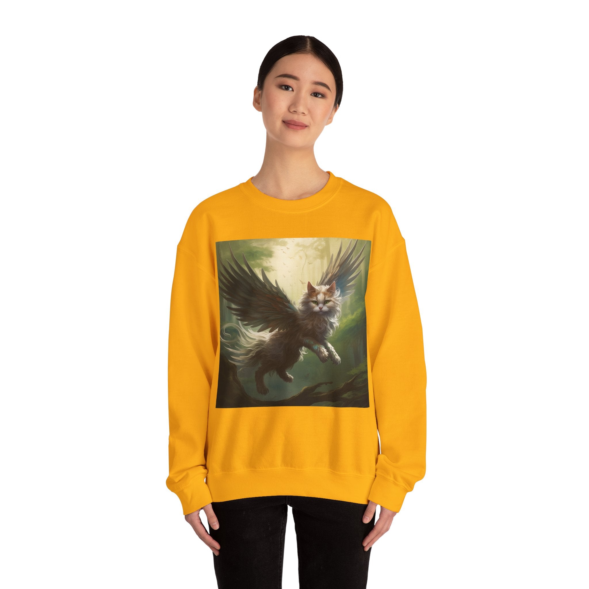 Fantasy Cat Unisex Heavy Blend Crewneck Sweatshirt