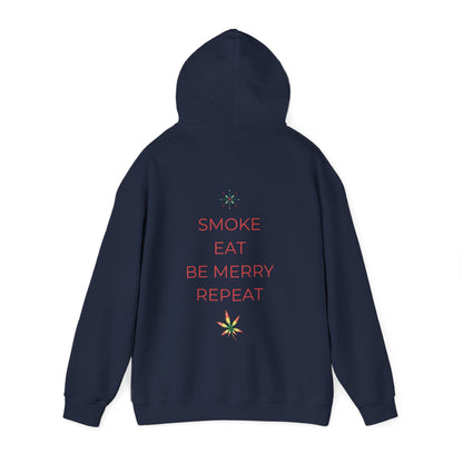 Eat Repeat Holiday Unisex Heavy Blend Hooded Sweatshirt