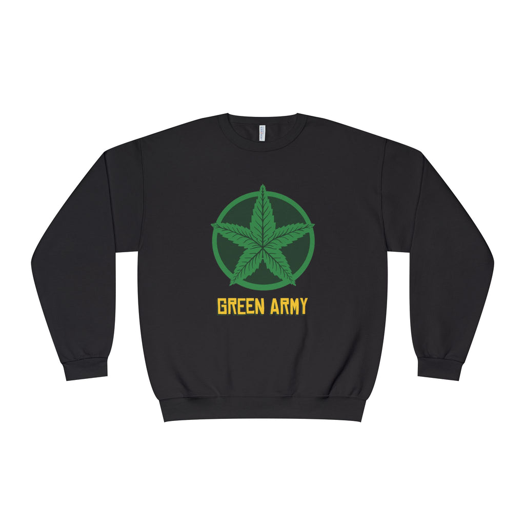 Green Army Star Logo Unisex NuBlend Crewneck Sweatshirt