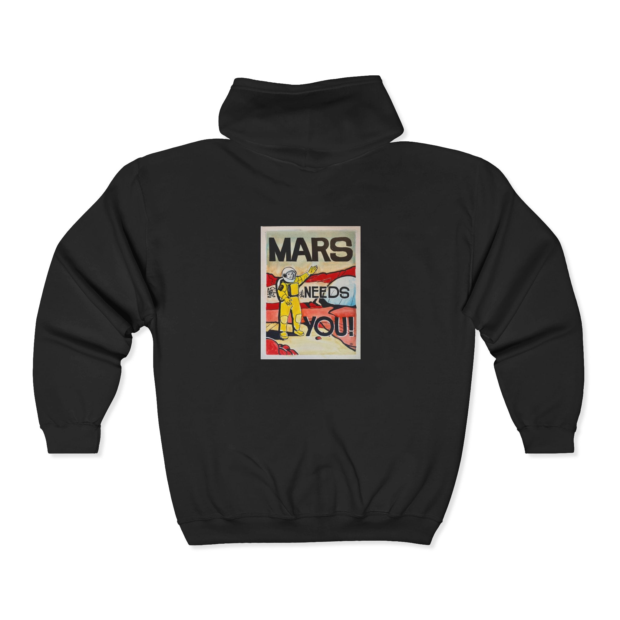 Mars Needs You Unisex Heavy Blend Full Zip Hooded Sweatshirt