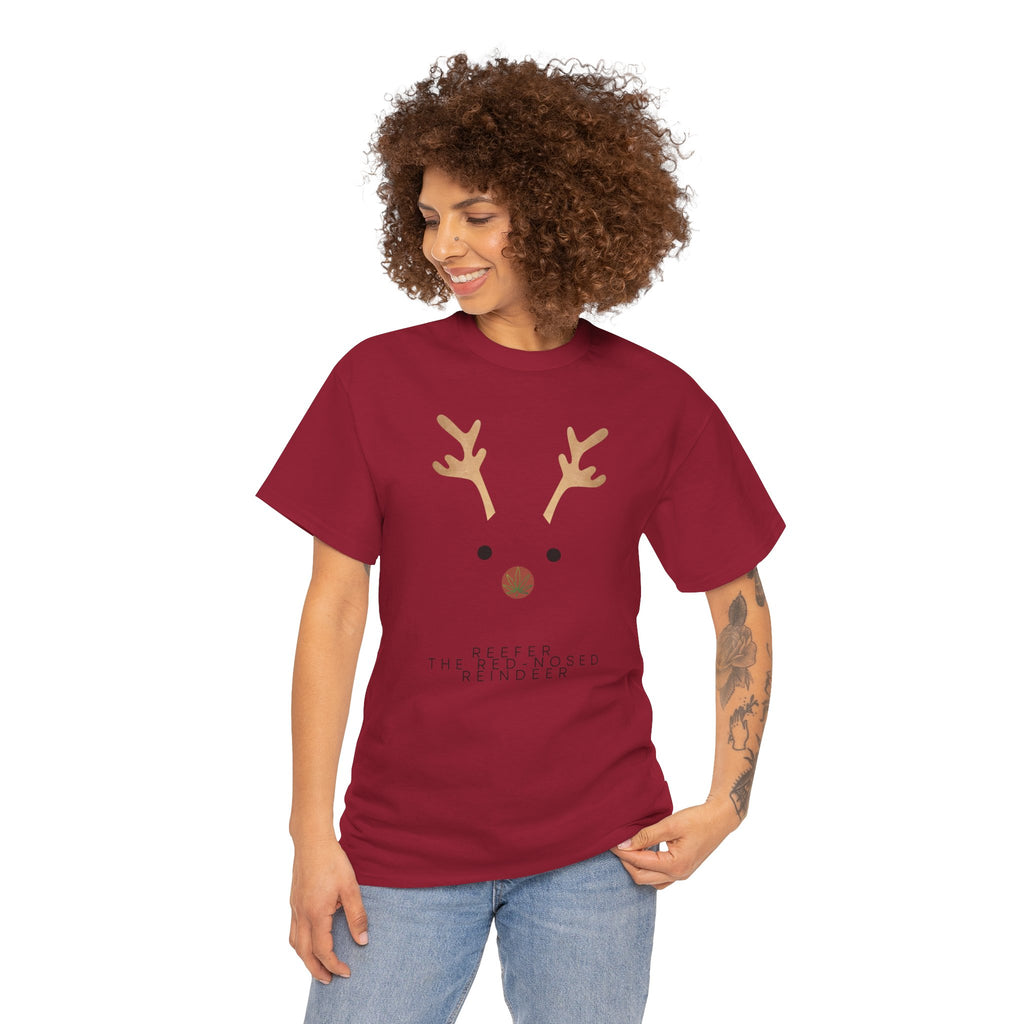 Reindeer Unisex Heavy Cotton Tee