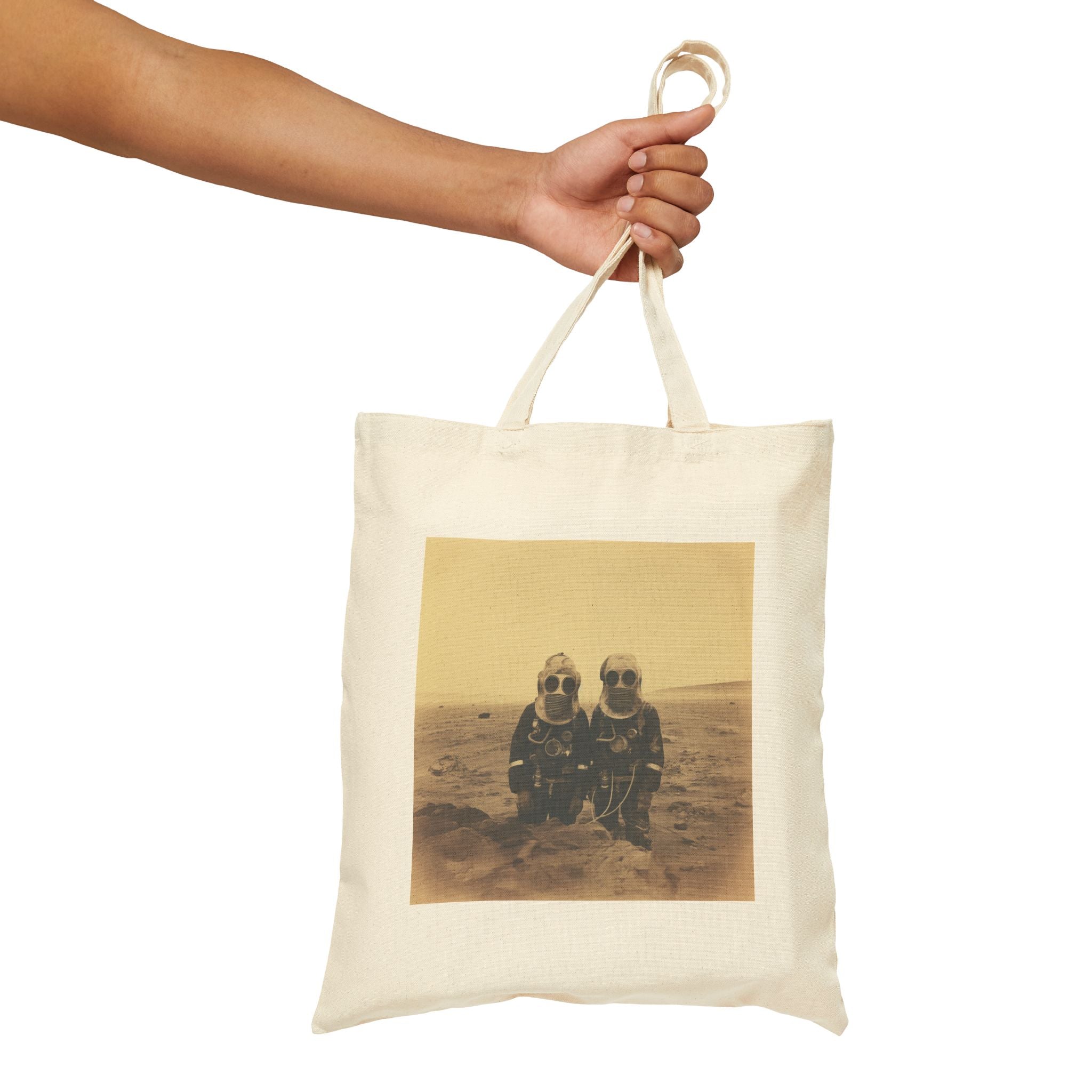 Mars Martians Cotton Canvas Tote Bag