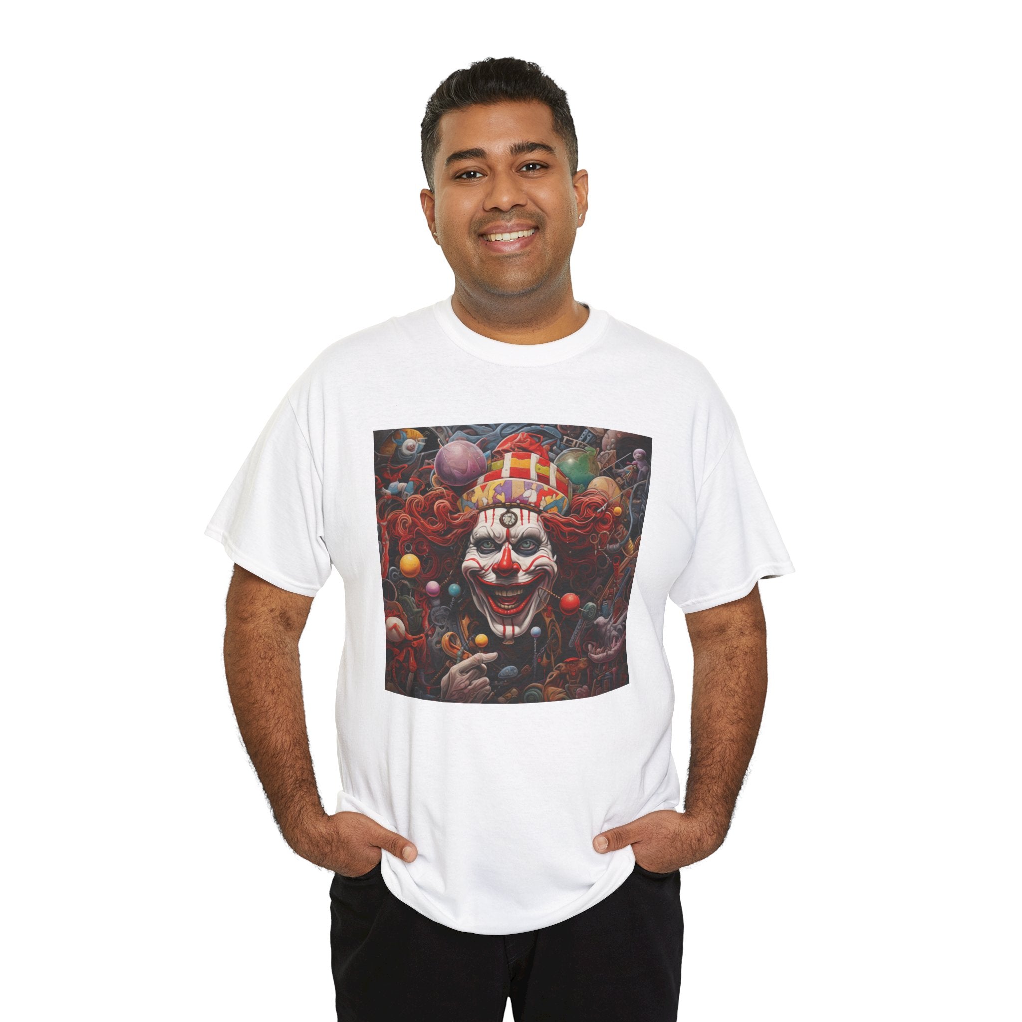 Clown Mutiny Face Unisex Heavy Cotton Tee