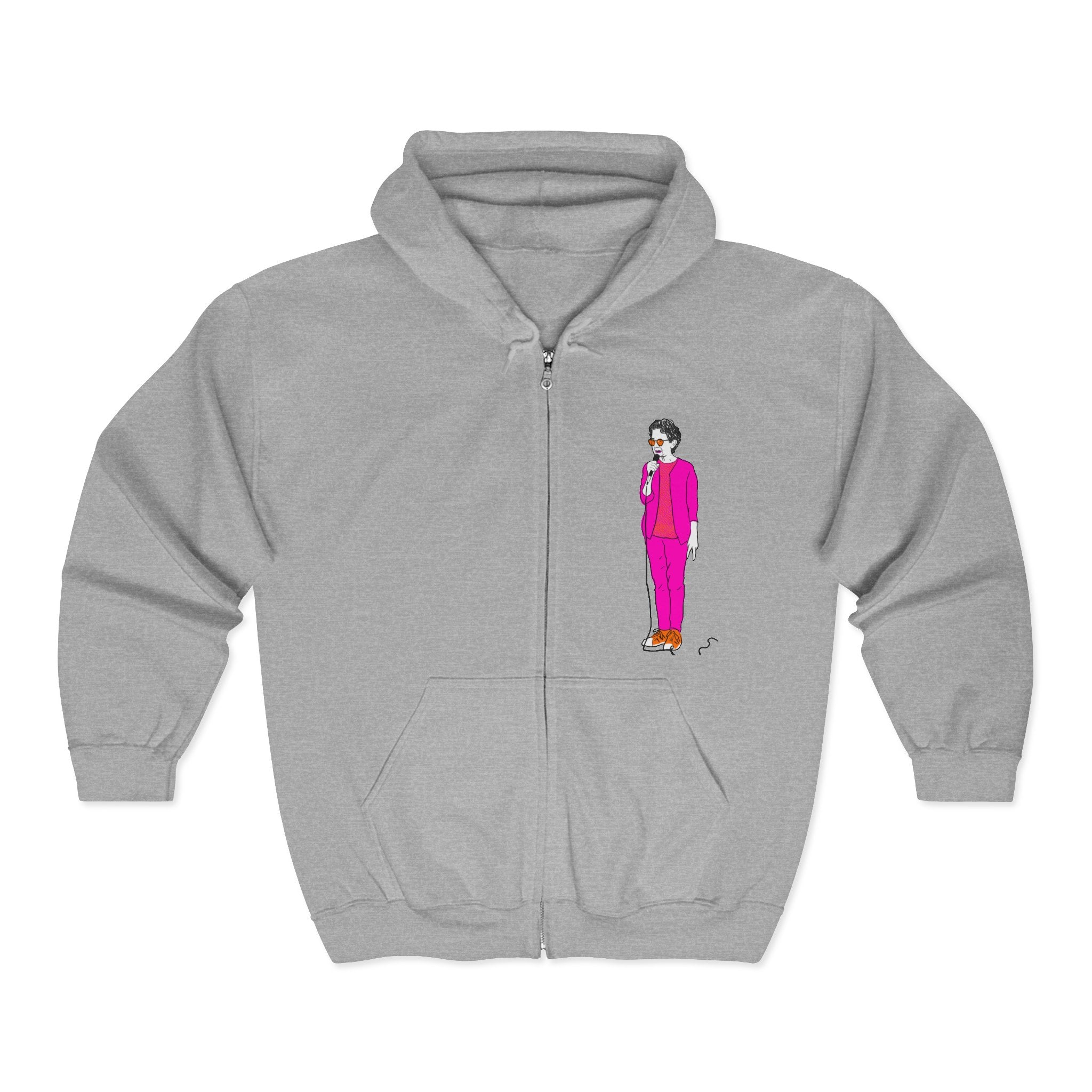 Draw & Gaffaw Loren K Little Old Lesbian Edition Unisex Heavy Blend Full Zip Hooded Sweatshirt