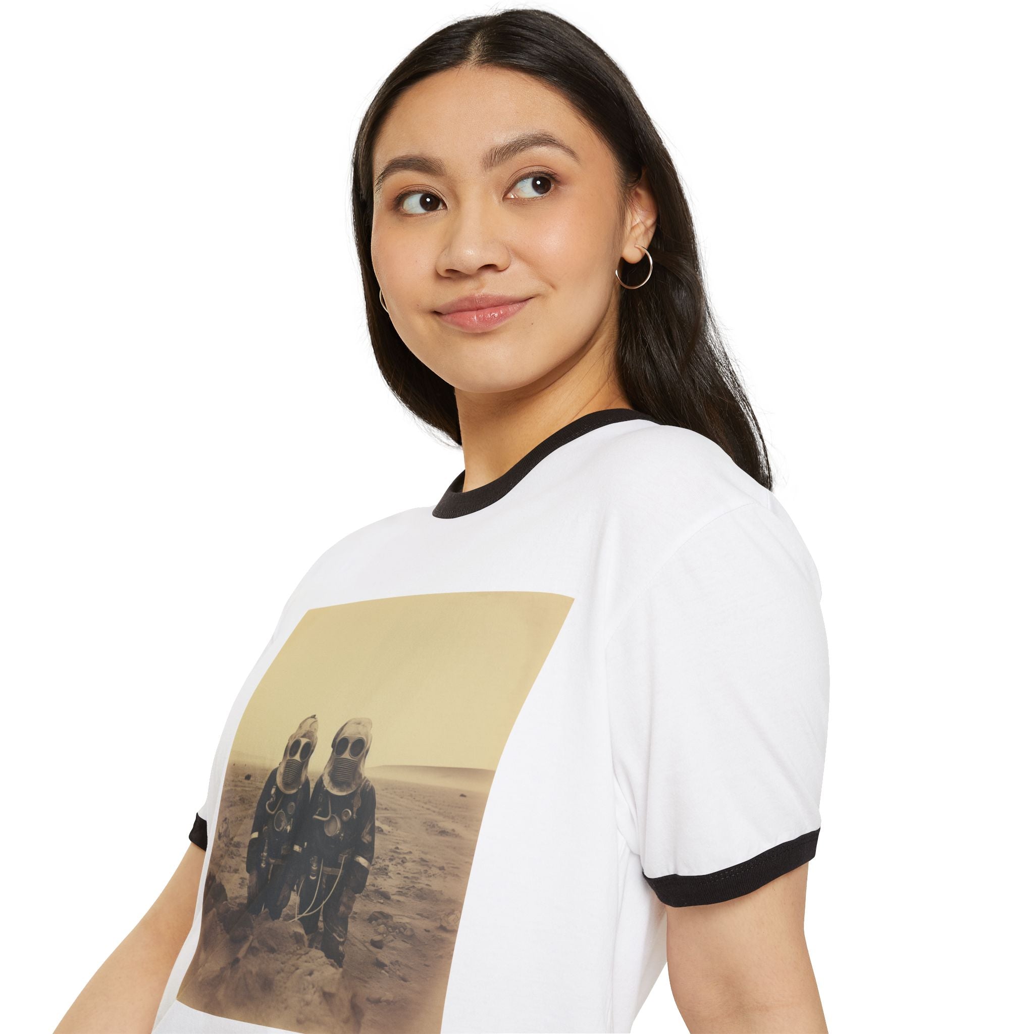 Mars Martians Unisex Cotton Ringer T-Shirt