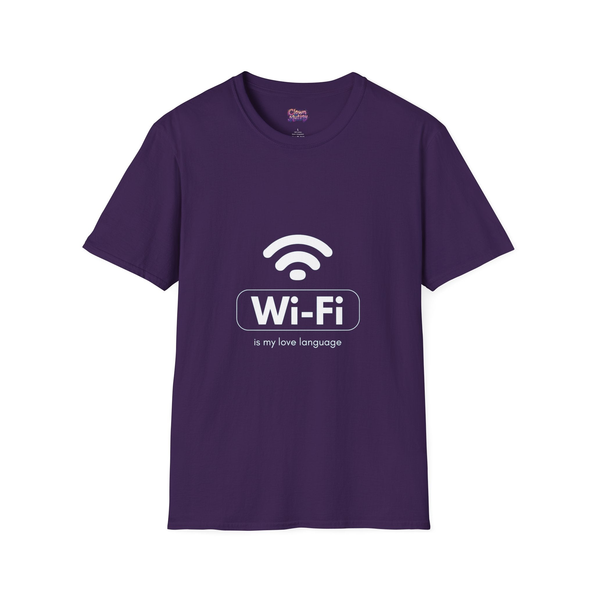 Funny Wi-Fi Love Language Unisex Softstyle T-Shirt | Perfect for Tech Lovers