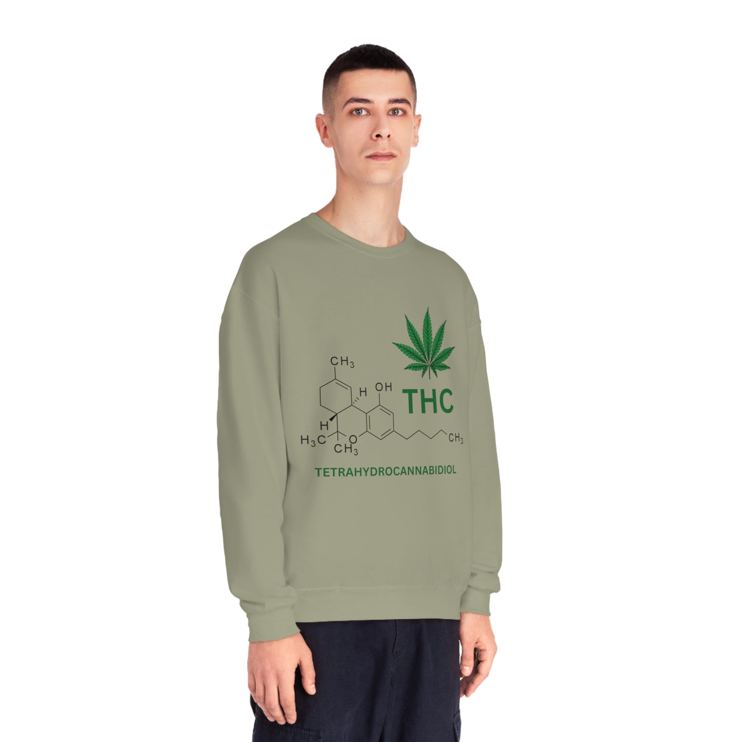 THC Molecule Unisex NuBlend Crewneck Sweatshirt