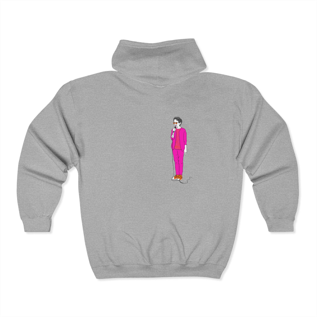 Draw and Guffaw Loren K Little Old Lesbian Unisex Heavy Blend Full Zip Hooded Sweatshirt