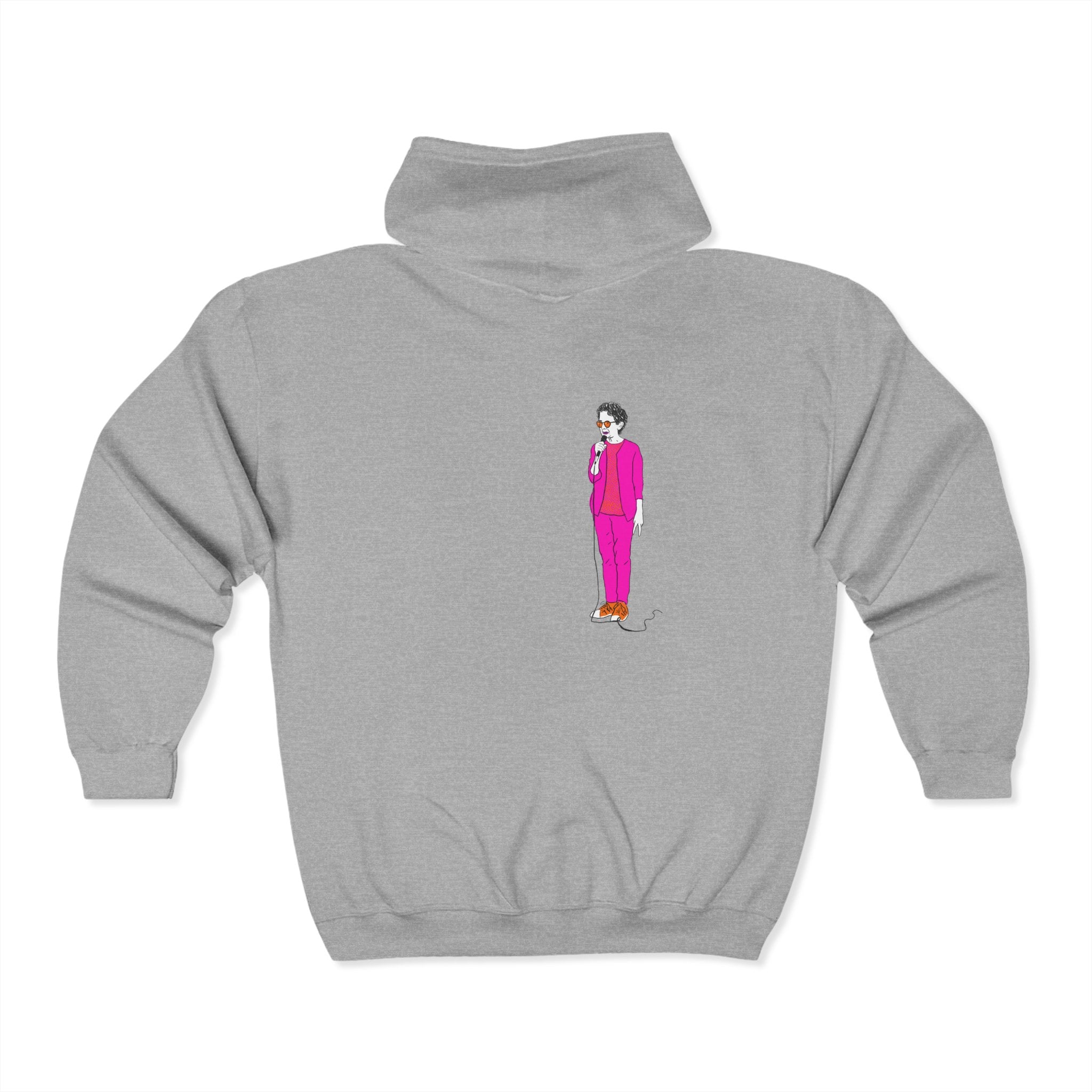 Draw and Guffaw Loren K Little Old Lesbian Unisex Heavy Blend Full Zip Hooded Sweatshirt