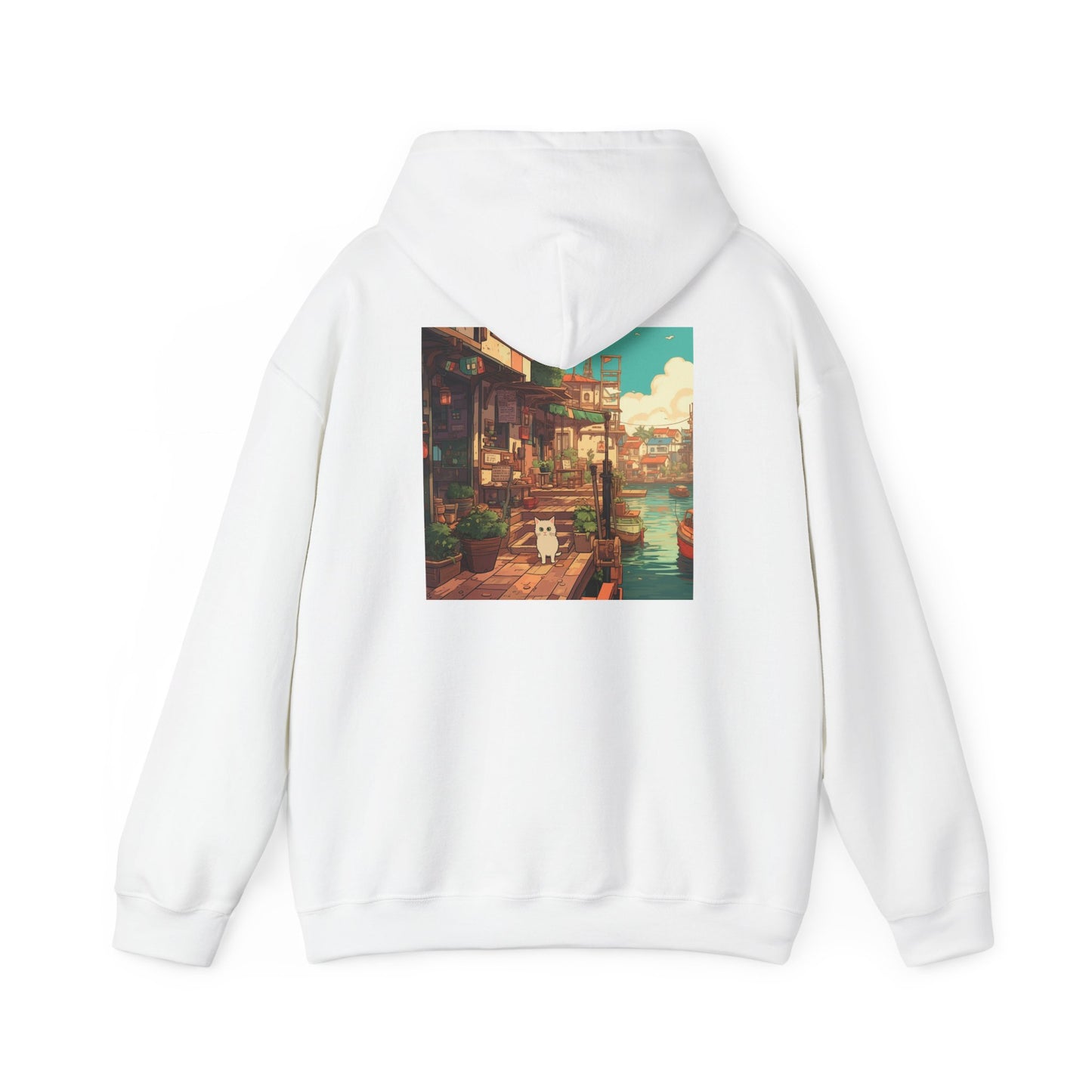 Studio Ghibli Style Cat Unisex Heavy Blend  Hooded Sweatshirt