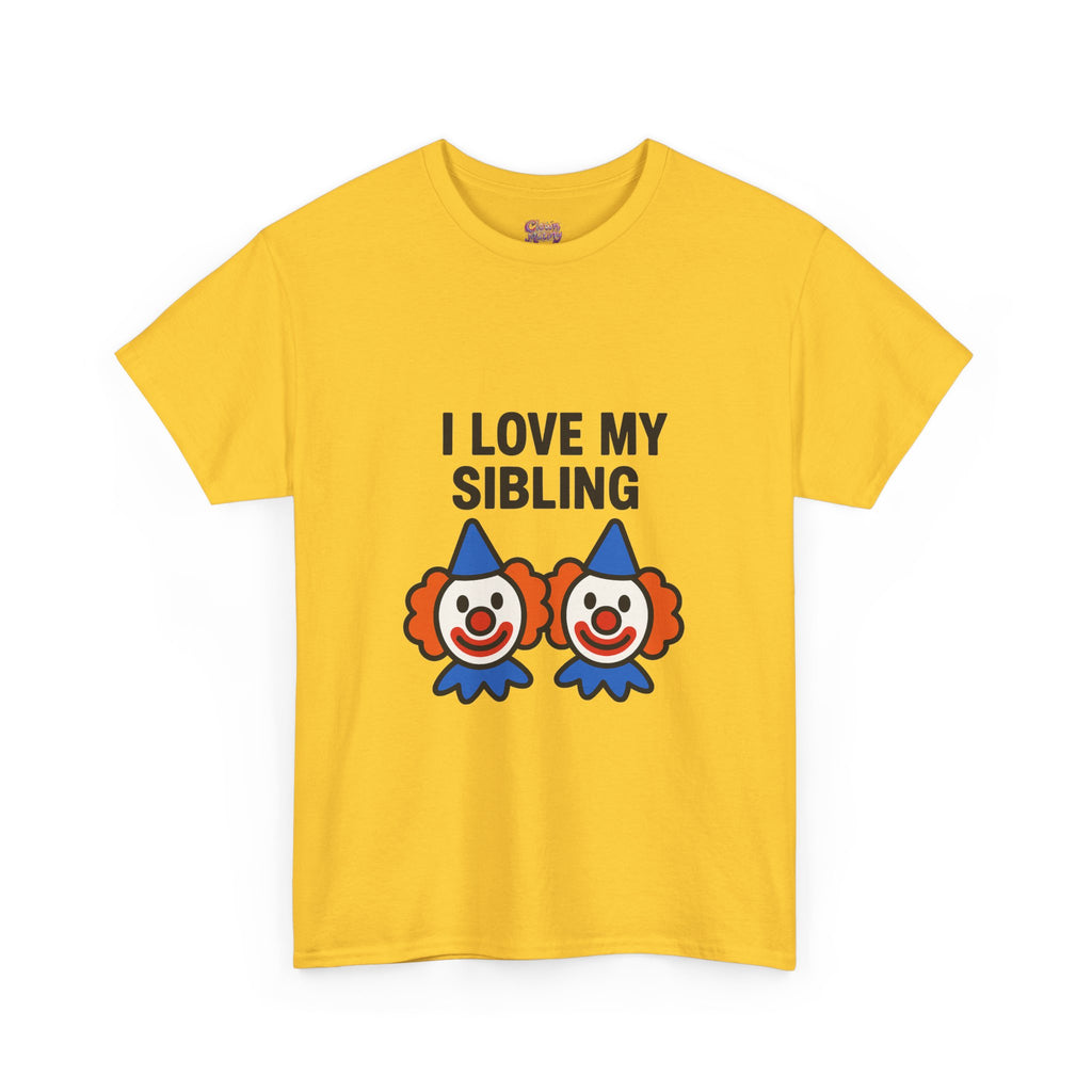 Funny Clown Sibling Love Unisex Cotton Tee