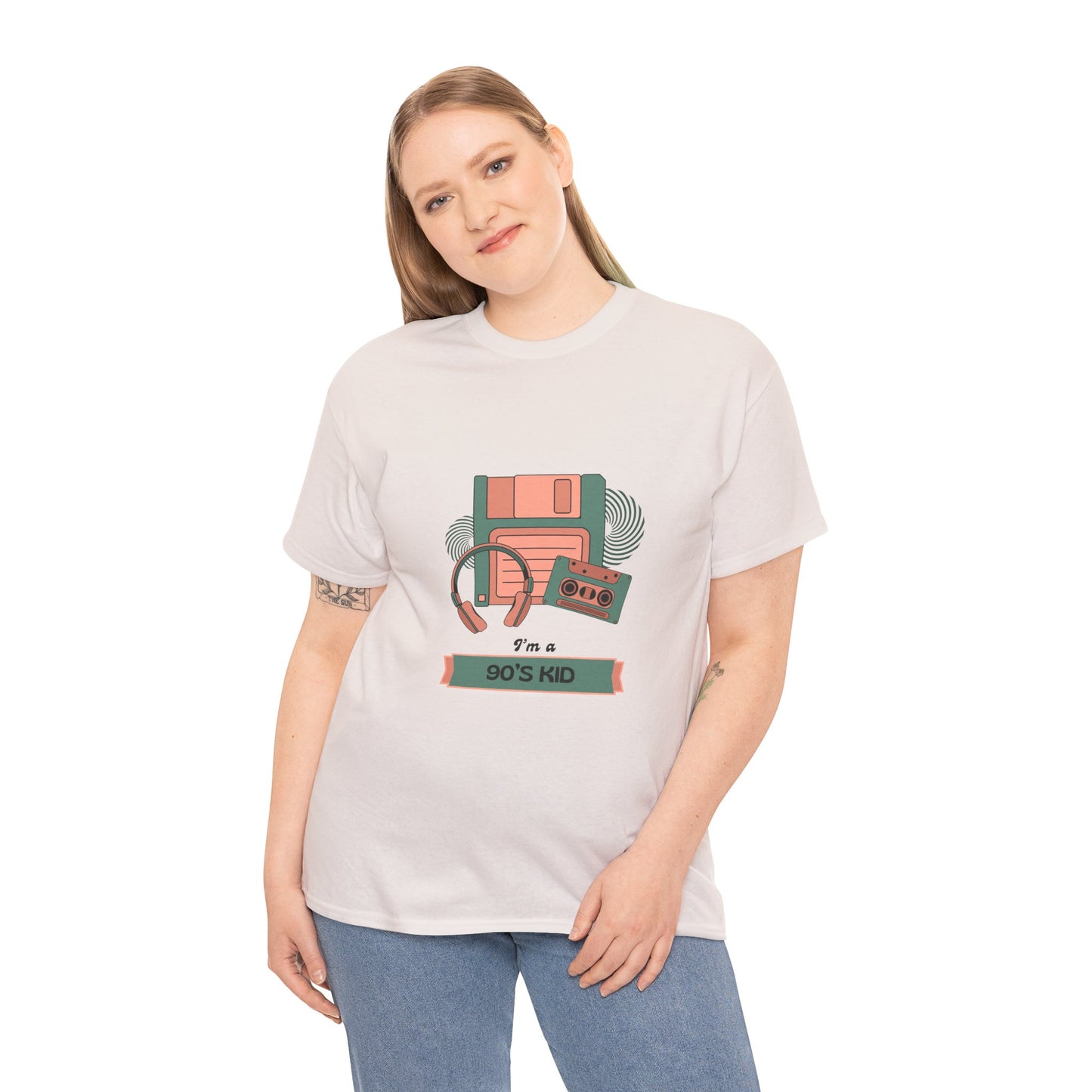 90s Kid Unisex Heavy Cotton Tee