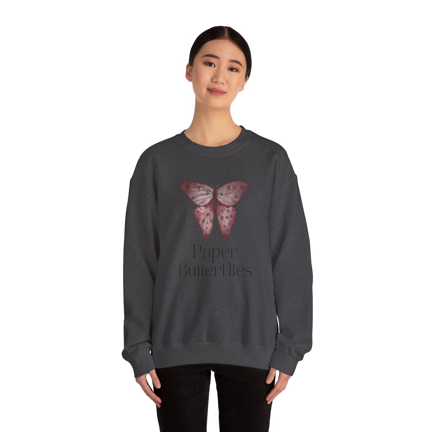 Paper Butterflies Unisex Heavy Blend Crewneck Sweatshirt