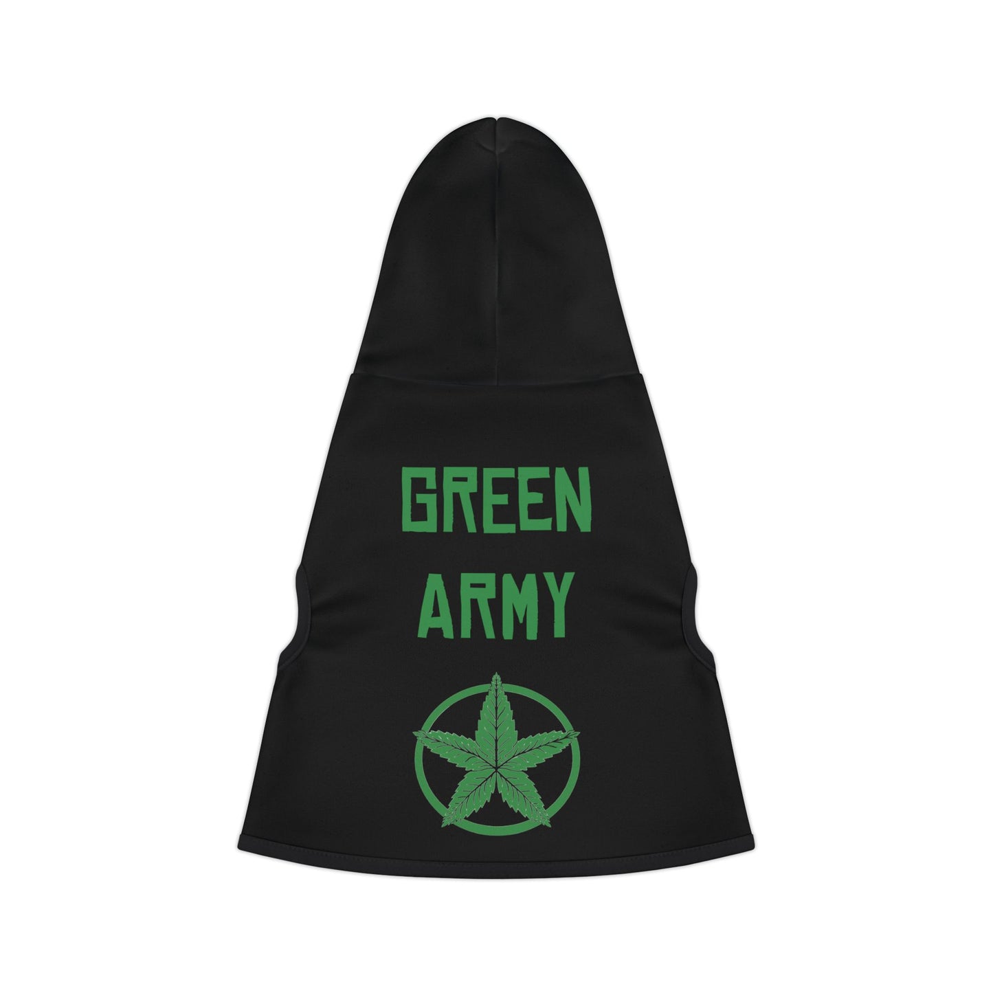 Green Army Dog Hoodie