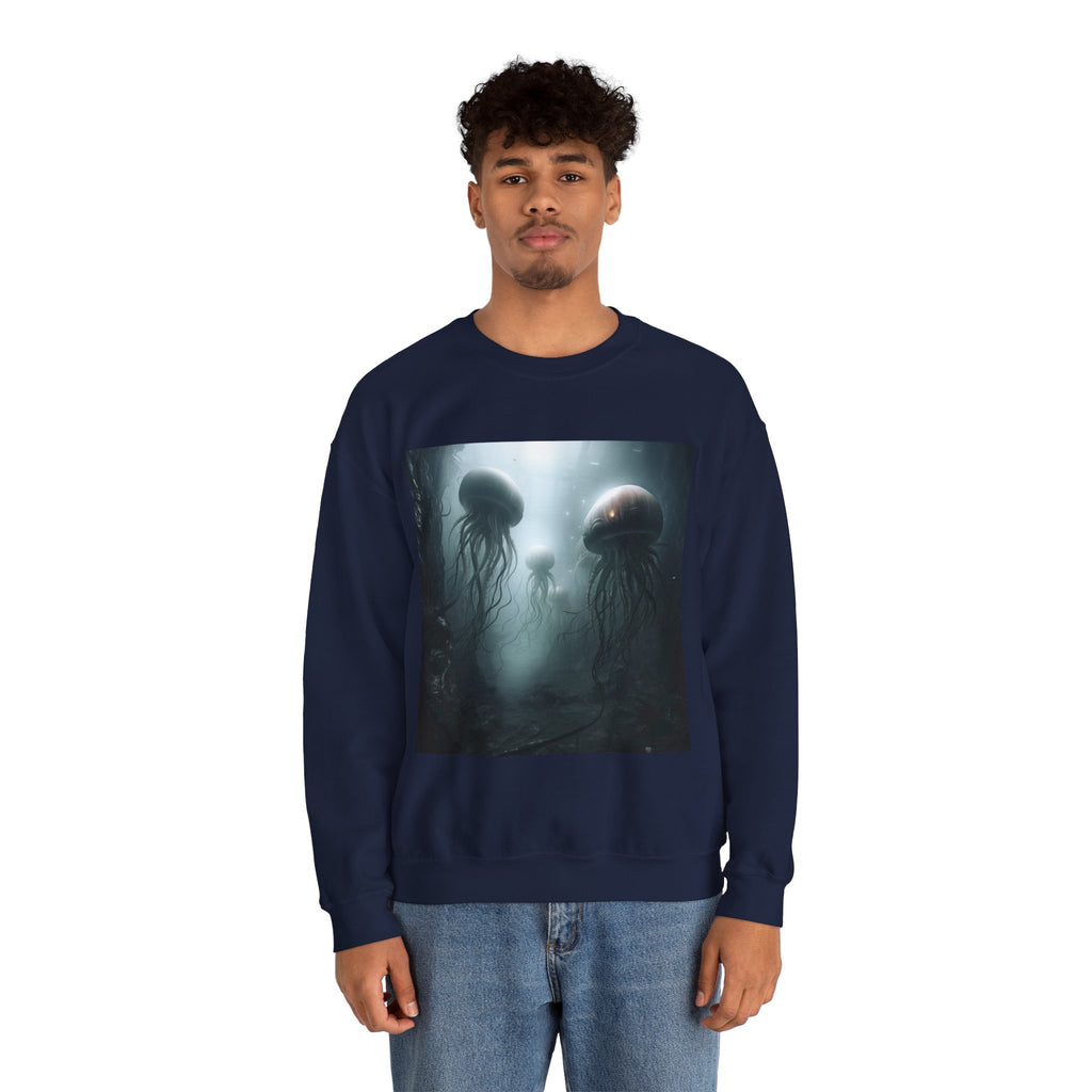 Alien Jellyfish Unisex Heavy Blend Crewneck Sweatshirt