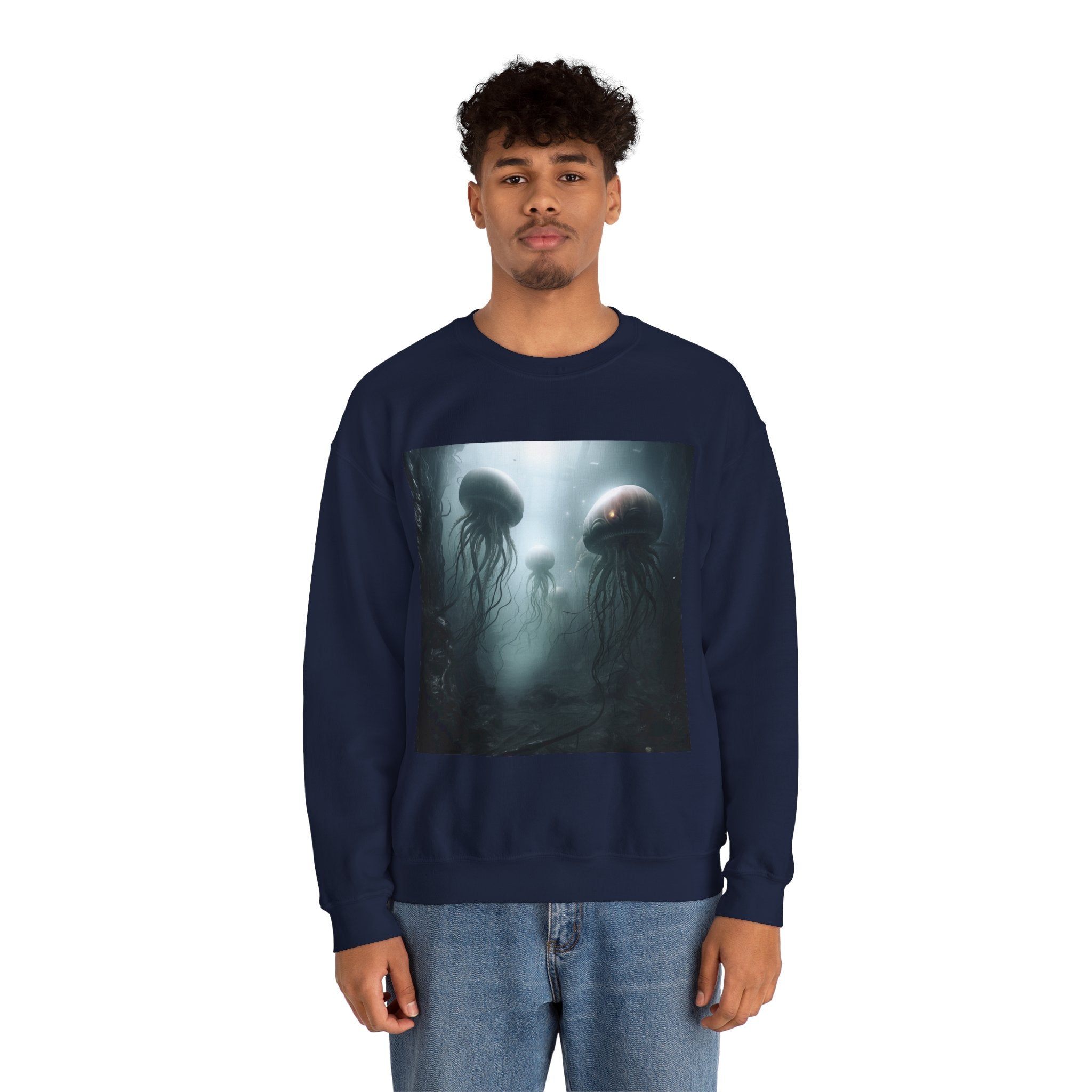 Alien Jellyfish Unisex Heavy Blend Crewneck Sweatshirt