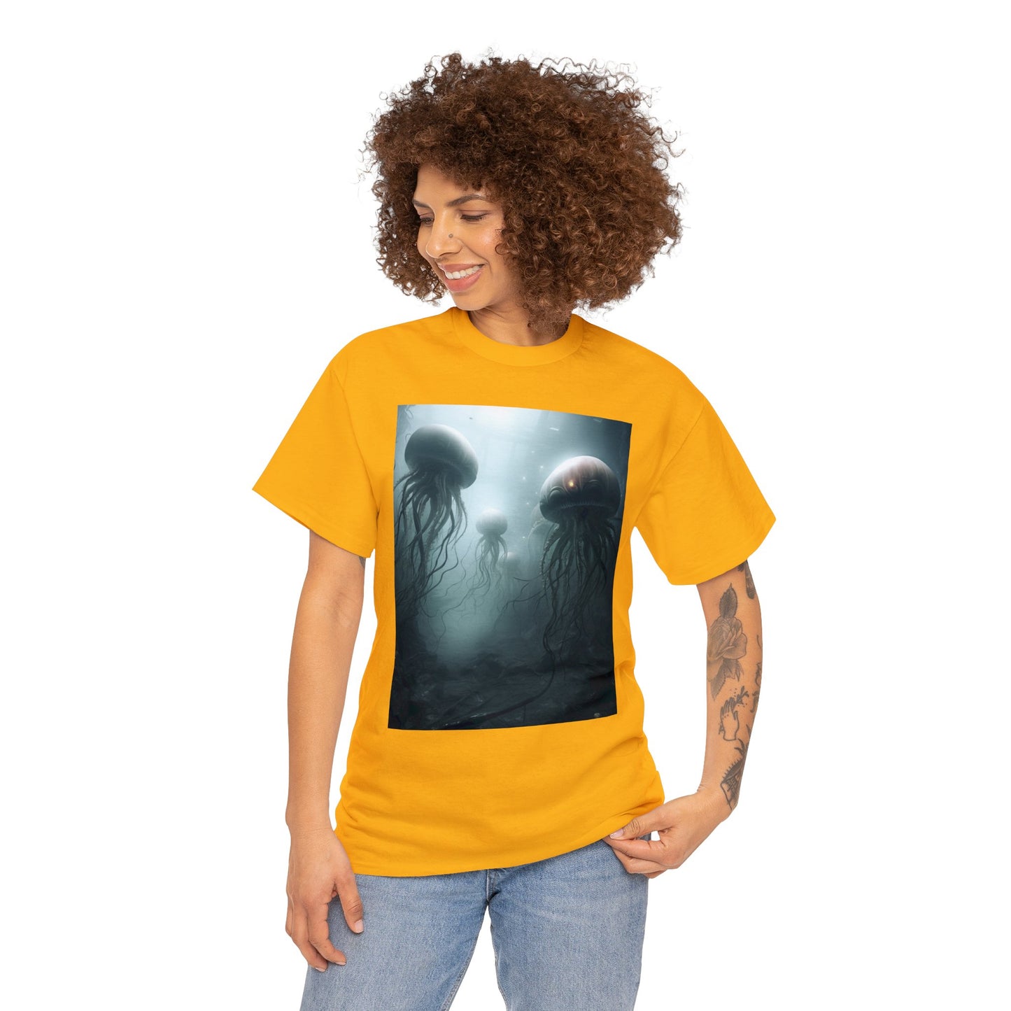 Alien Jellyfish Unisex Heavy Cotton Tee