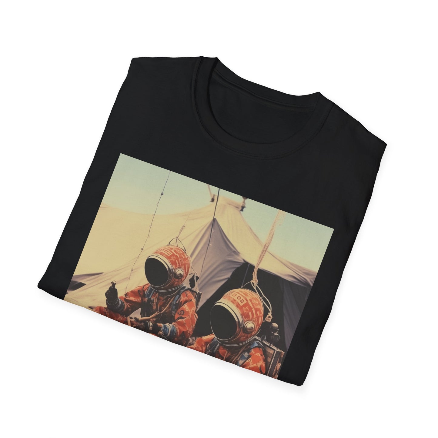Martian African Print Unisex Softstyle T-Shirt