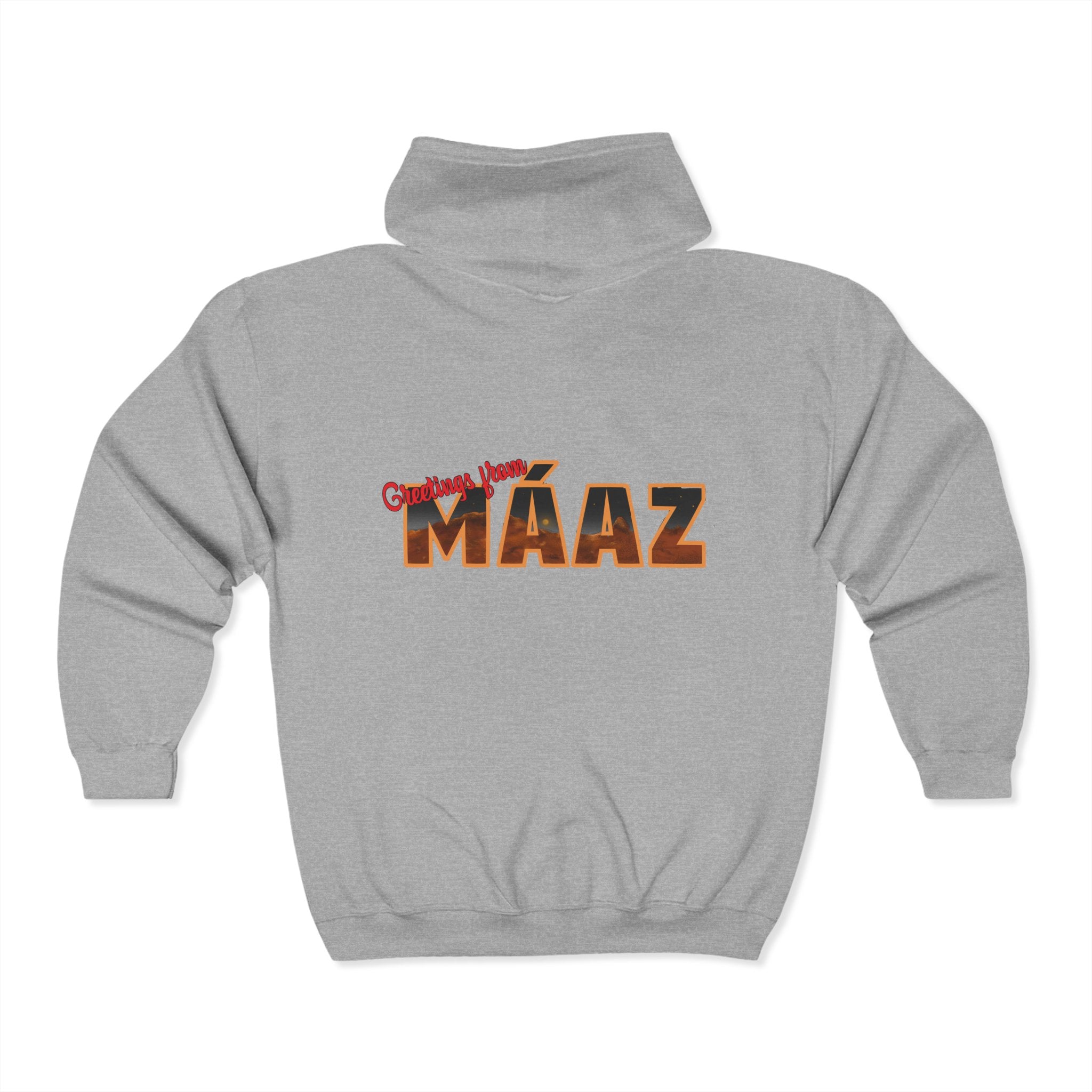 Greetings from Máaz Unisex Heavy Blend Full Zip Hooded Sweatshirt