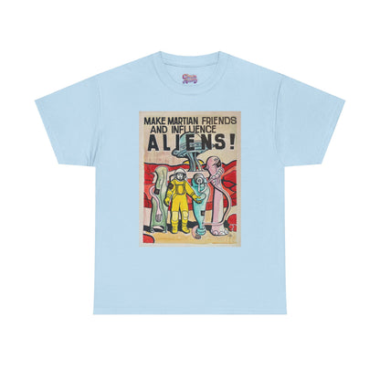 Mars Aliens Unisex Heavy Cotton Tee