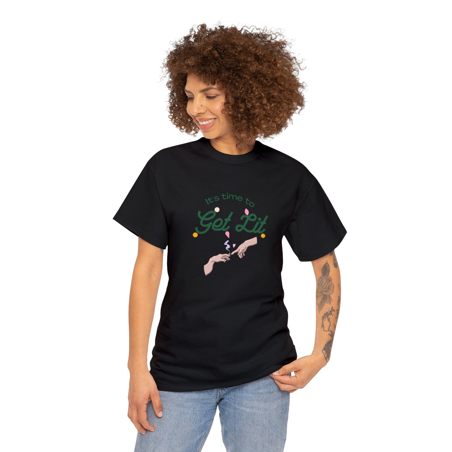 Get Lit Holiday Unisex Heavy Cotton Tee