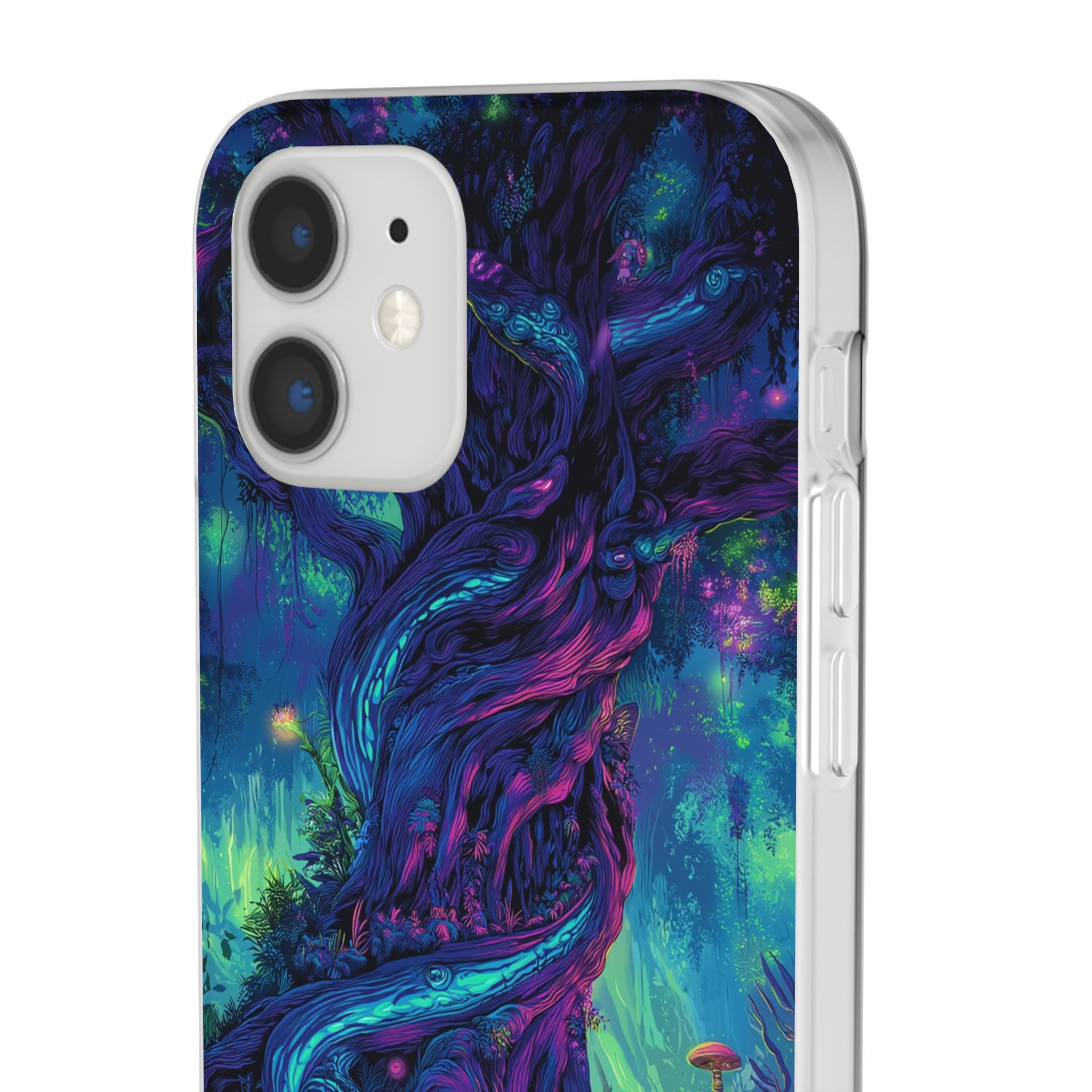 Psychedelic Tree Vibrant Fantasy Flexi Case - Enchanted Forest Design