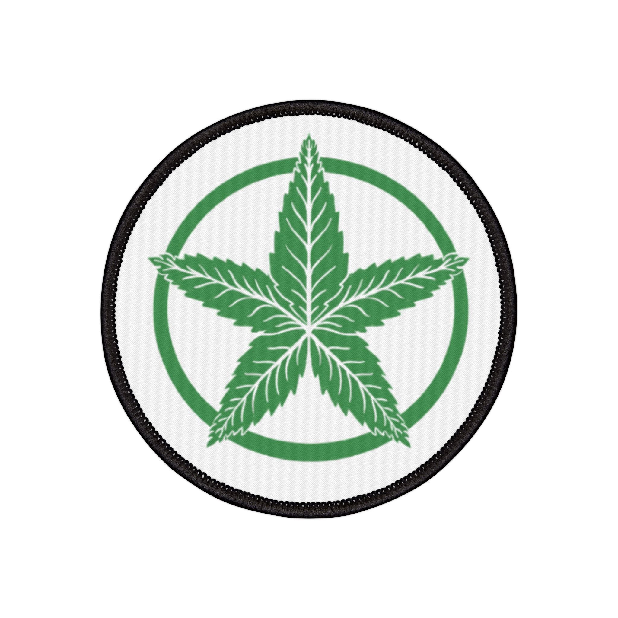 Green Army Star Iron-On Patches | Stylish Embroidered Patches for Jackets & Bags