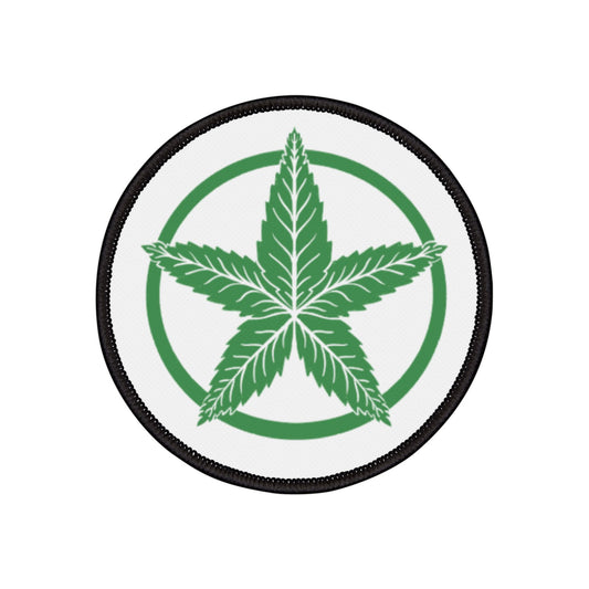 Green Army Star Iron-On Patches | Stylish Embroidered Patches for Jackets & Bags