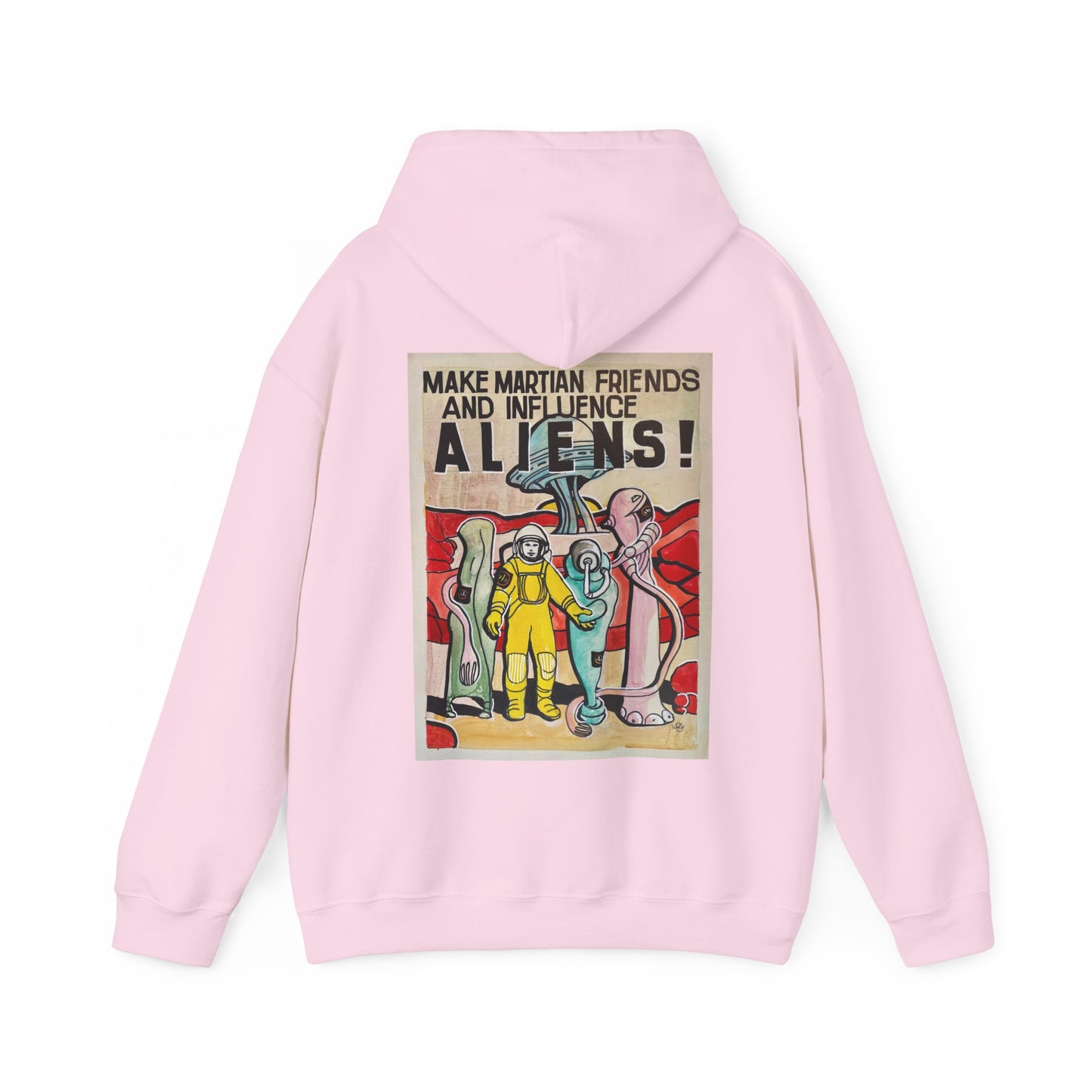 Mars Aliens Unisex Heavy Blend Hooded Sweatshirt