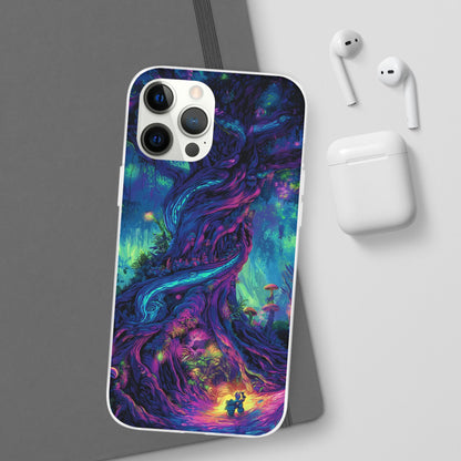 Psychedelic Tree Vibrant Fantasy Flexi Case - Enchanted Forest Design