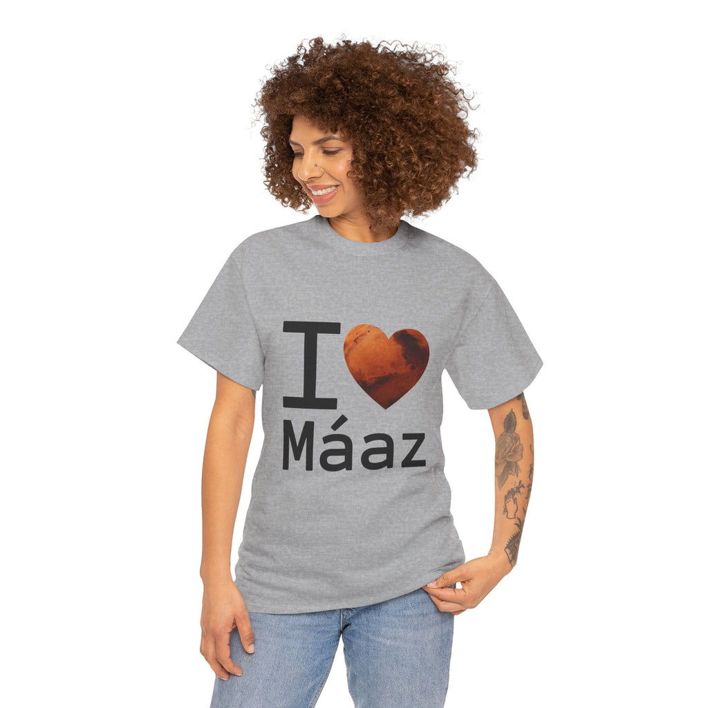 I Love Mars Unisex Heavy Cotton Tee