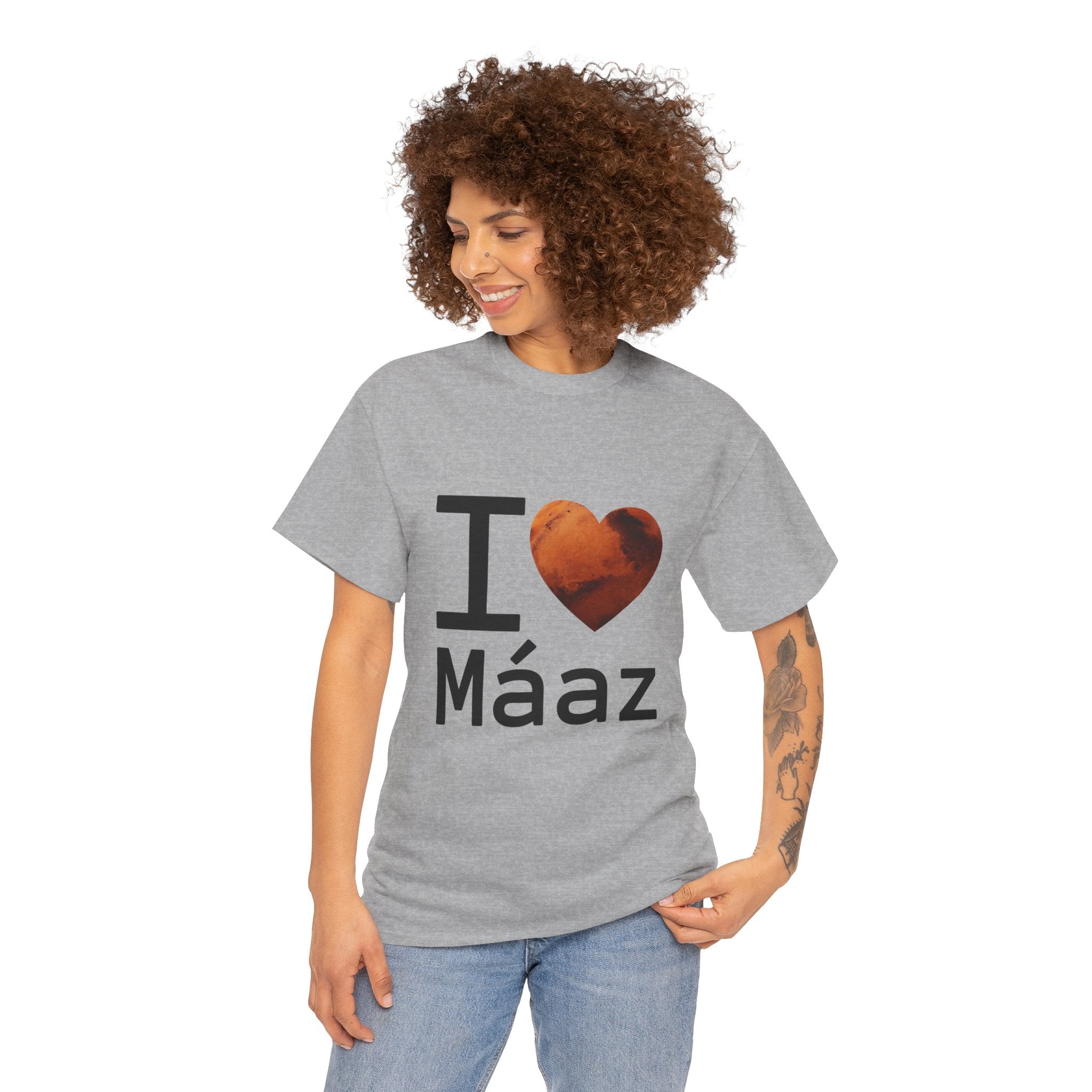 I Love Mars Unisex Heavy Cotton Tee