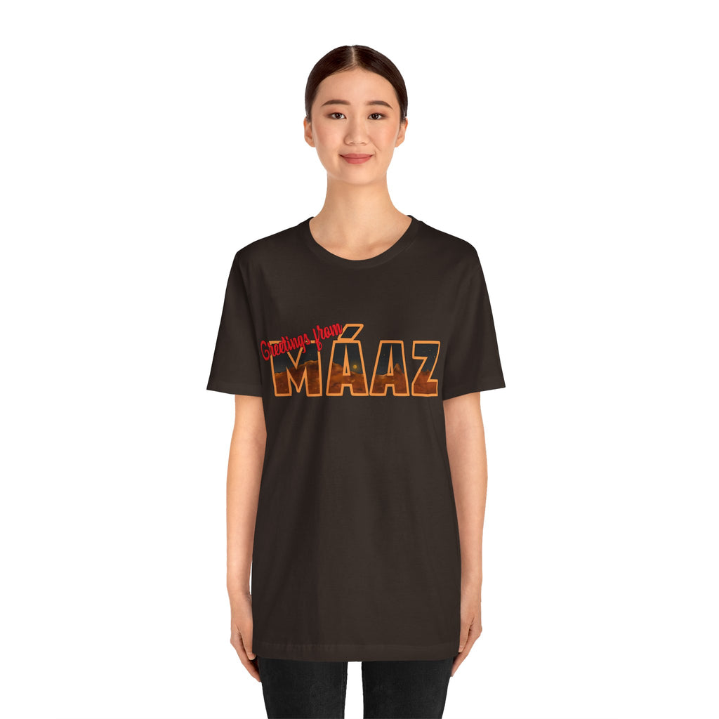 Greetings from Máaz Unisex Jersey Short Sleeve Tee