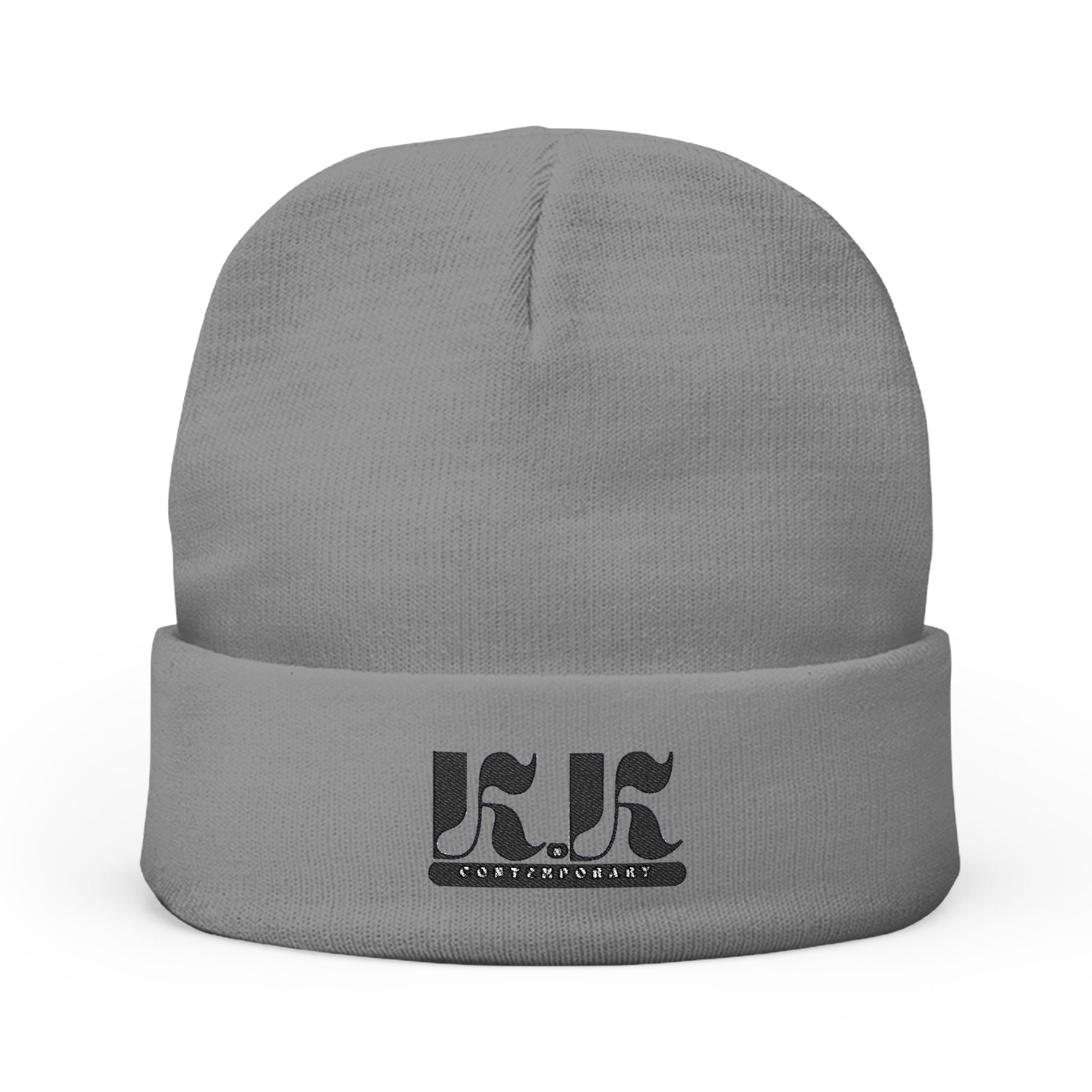 KnK Contemporary Embroidered Knit Beanie for Cozy Comfort