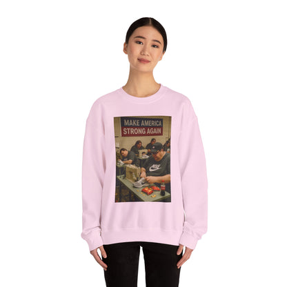 Unisex Heavy Blend Crewneck Sweatshirt - Make America Strong Again