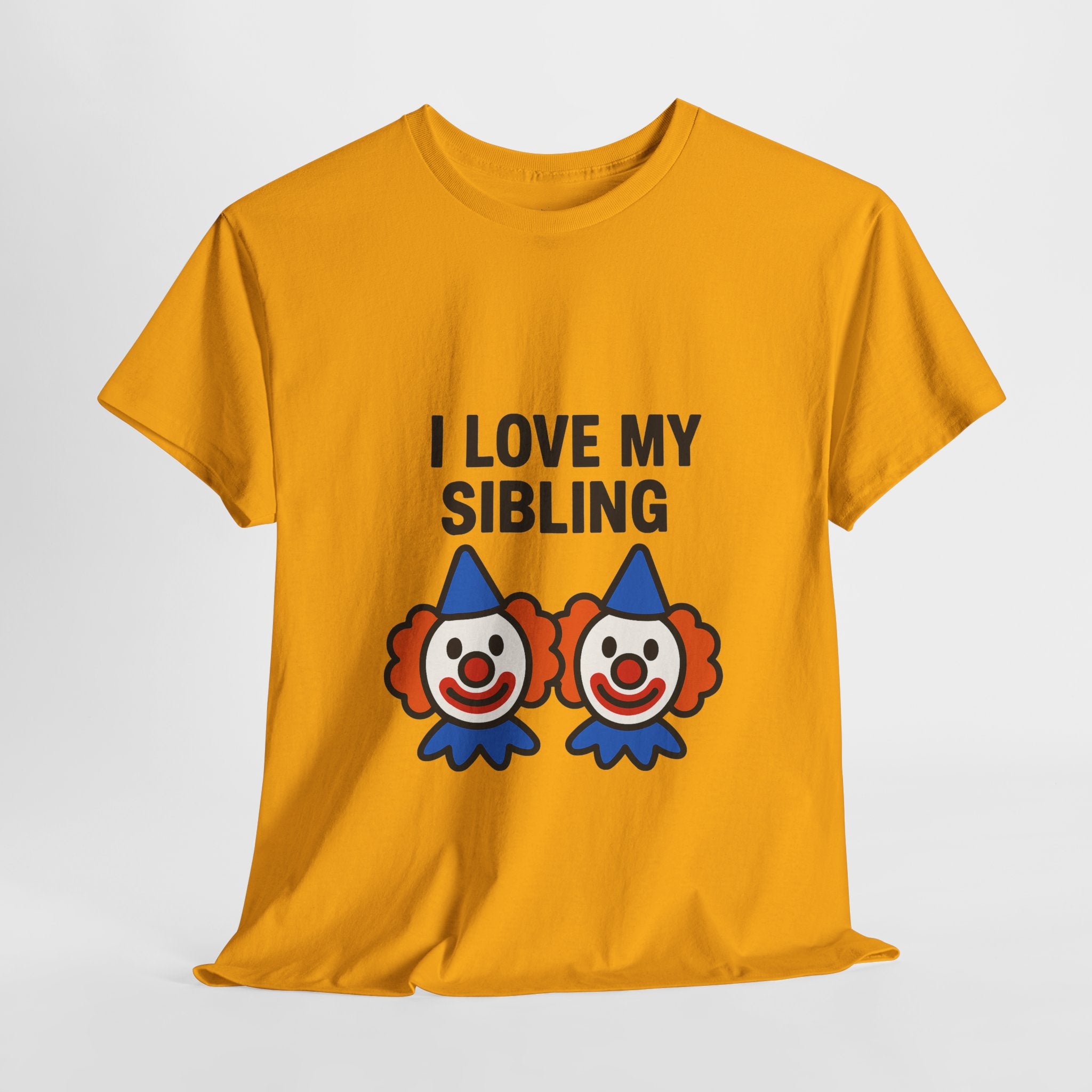 Funny Clown Sibling Love Unisex Cotton Tee