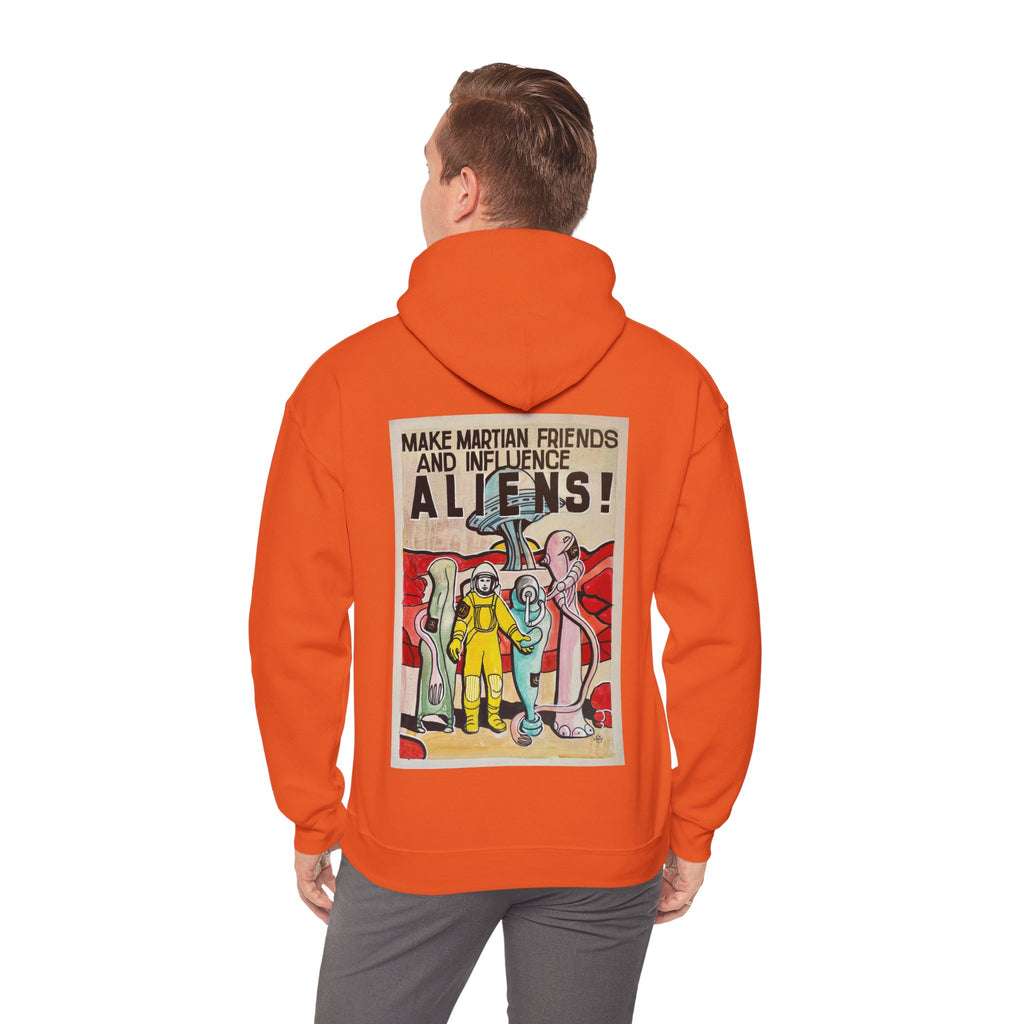 Mars Aliens Unisex Heavy Blend Hooded Sweatshirt
