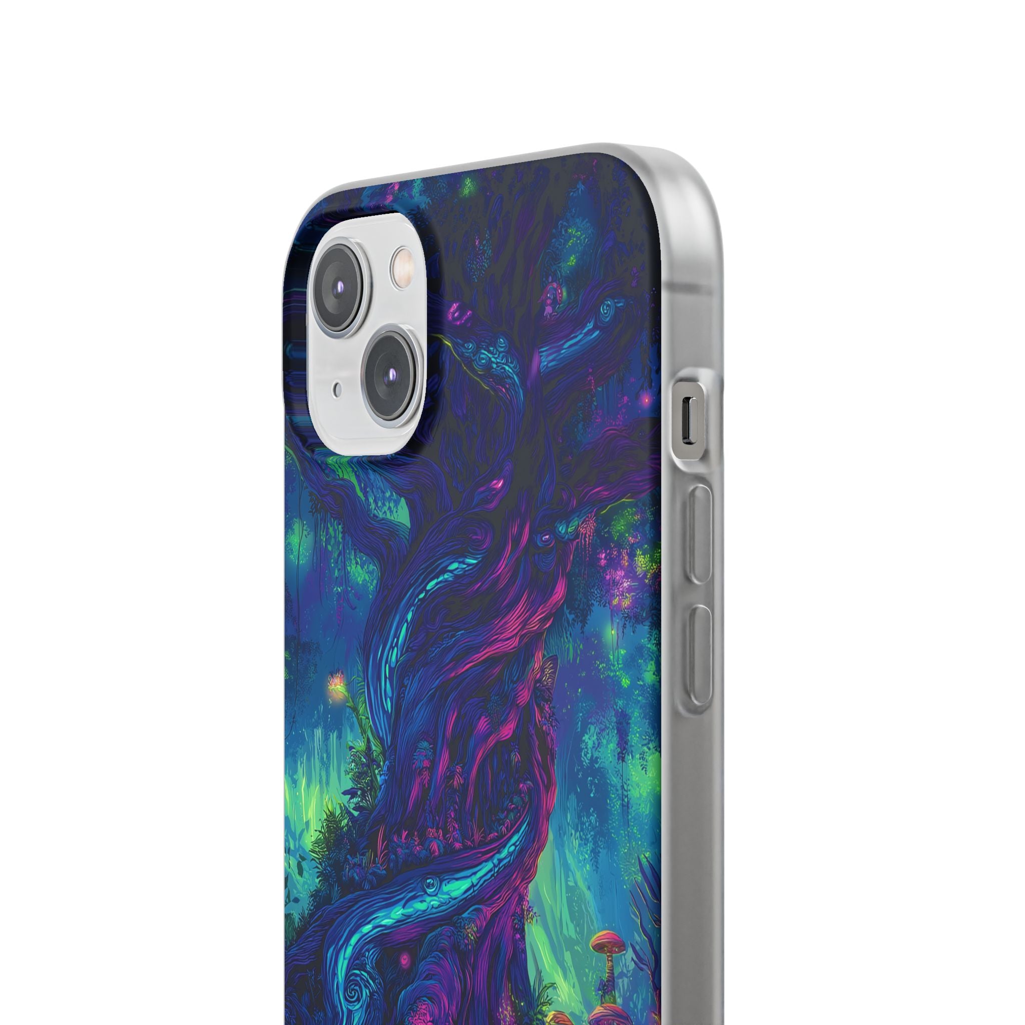 Psychedelic Tree Vibrant Fantasy Flexi Case - Enchanted Forest Design