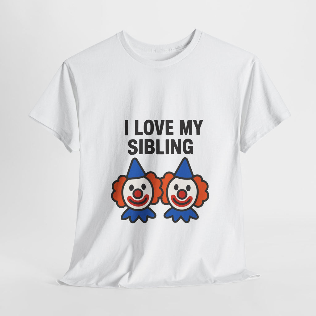 Funny Clown Sibling Love Unisex Cotton Tee