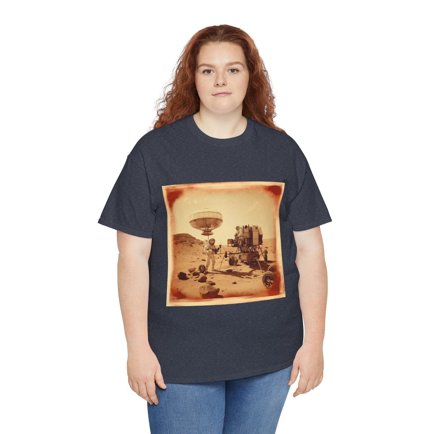 Martian Polaroid Unisex Heavy Cotton Tee