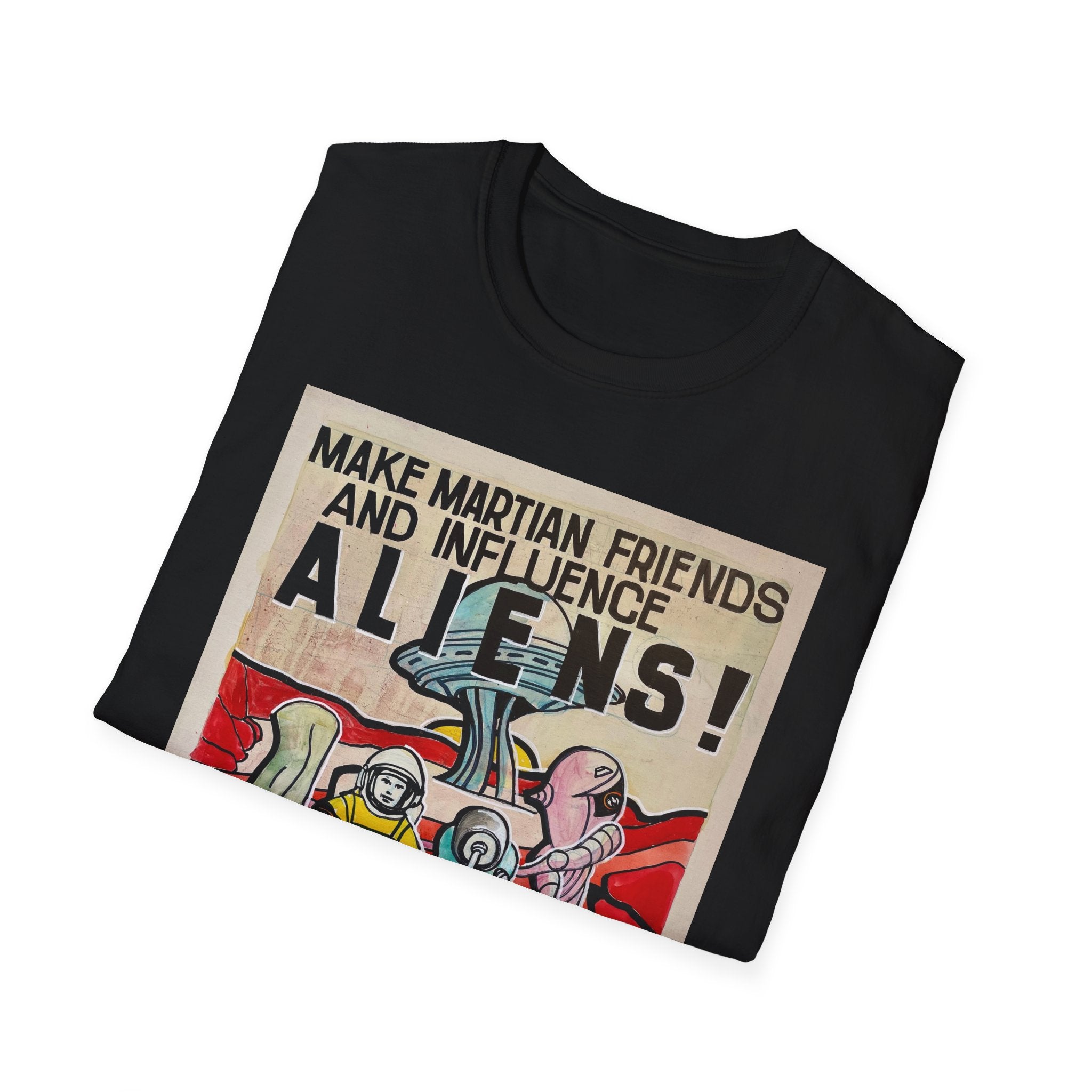 Mars Aliens Unisex Softstyle T-Shirt